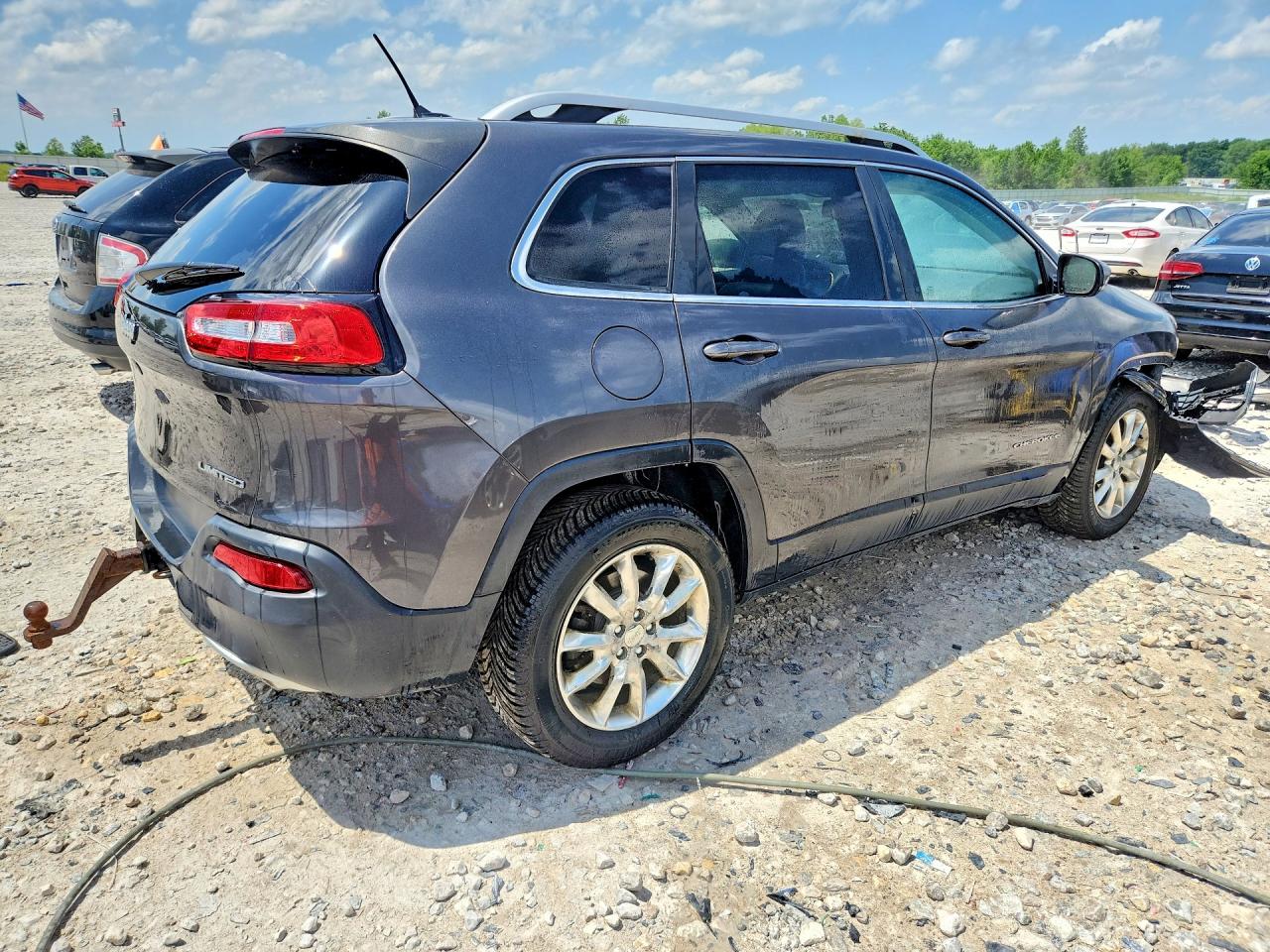 2015 Jeep Cherokee Limited Gray vin: 1C4PJMDS7FW639741