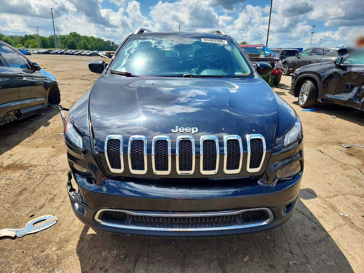 2015 Jeep Cherokee Limited Black vin: 1C4PJMDS7FW664400