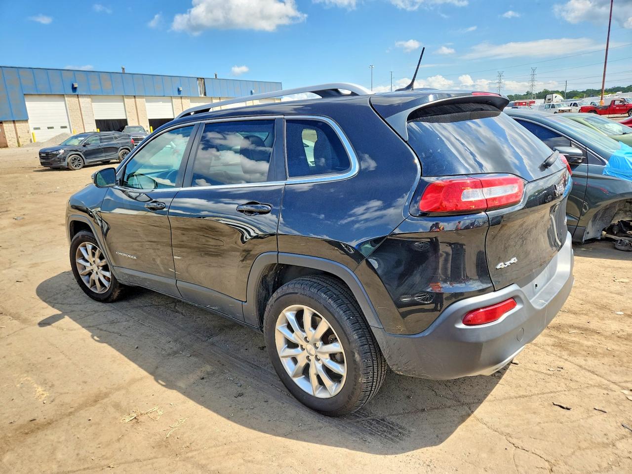 2015 Jeep Cherokee Limited Black vin: 1C4PJMDS7FW664400