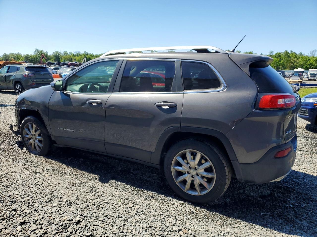 2015 Jeep Cherokee Limited Gray vin: 1C4PJMDS7FW686185