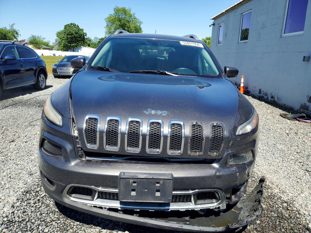2015 Jeep Cherokee Limited Gray vin: 1C4PJMDS7FW686185