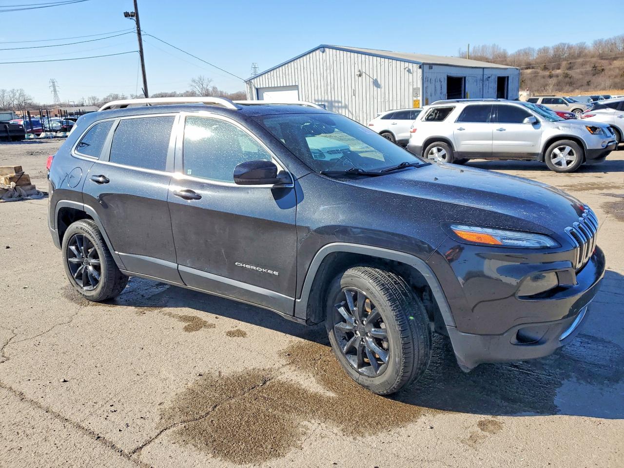 2014 Jeep Cherokee Limited Black vin: 1C4PJMDS8EW140297