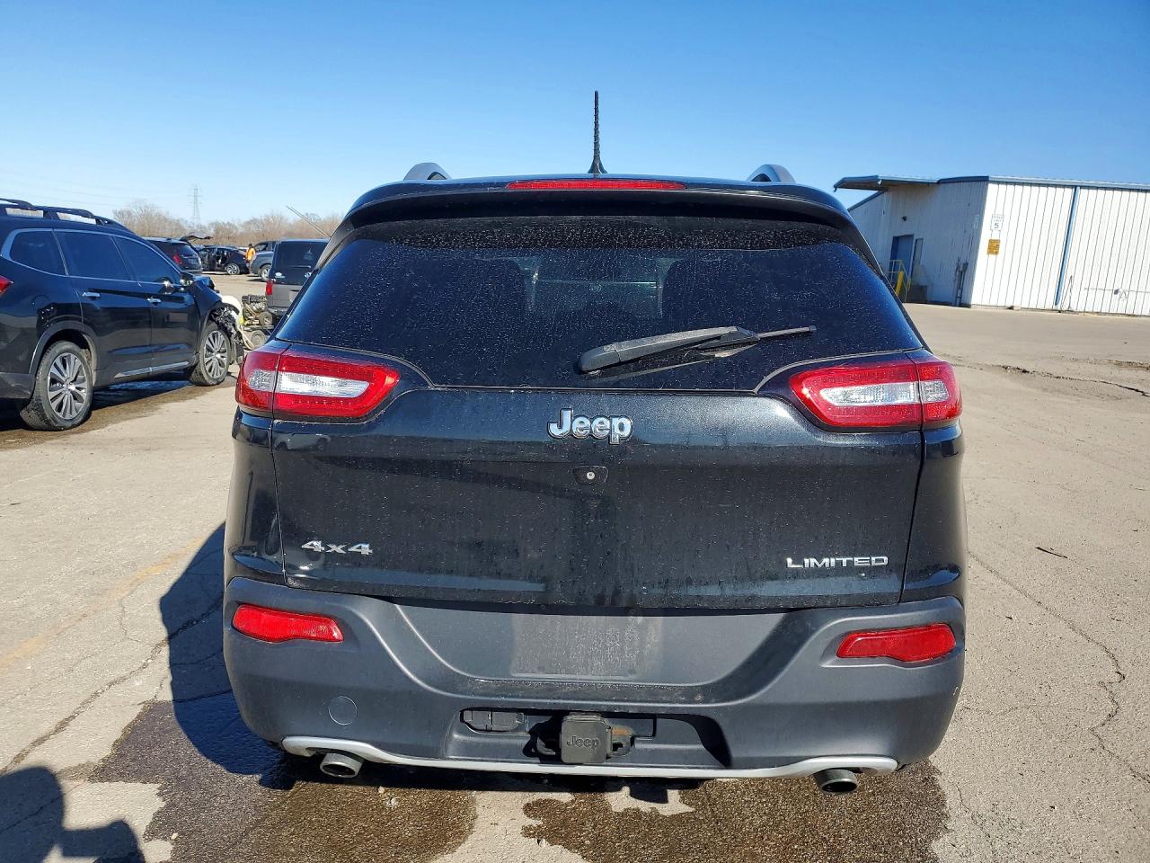 2014 Jeep Cherokee Limited Black vin: 1C4PJMDS8EW140297