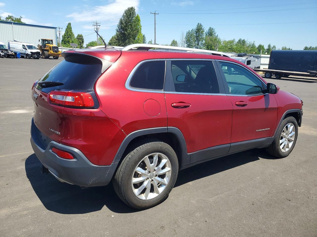 2014 Jeep Cherokee Limited Maroon vin: 1C4PJMDS8EW150036