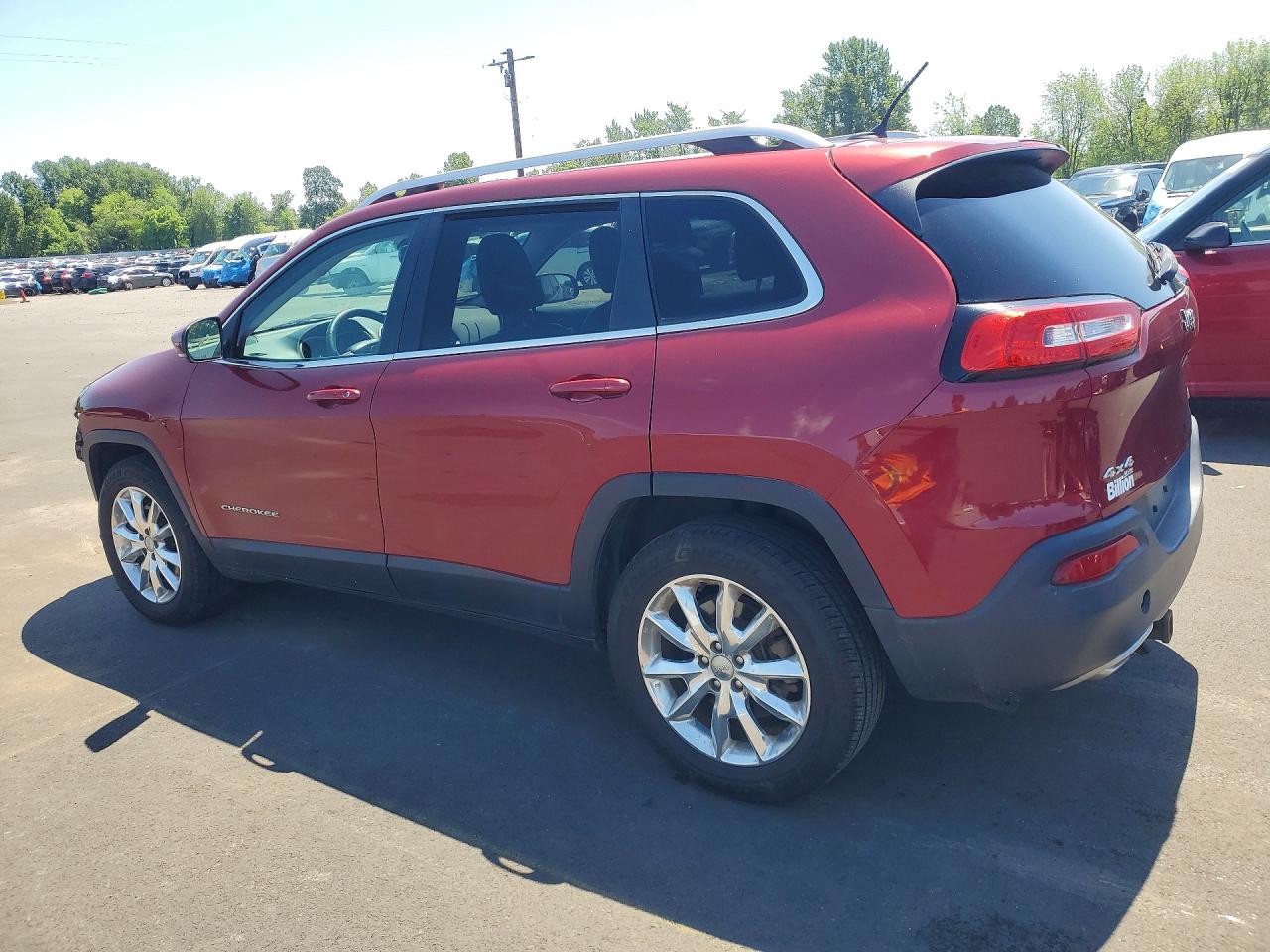 2014 Jeep Cherokee Limited Maroon vin: 1C4PJMDS8EW150036