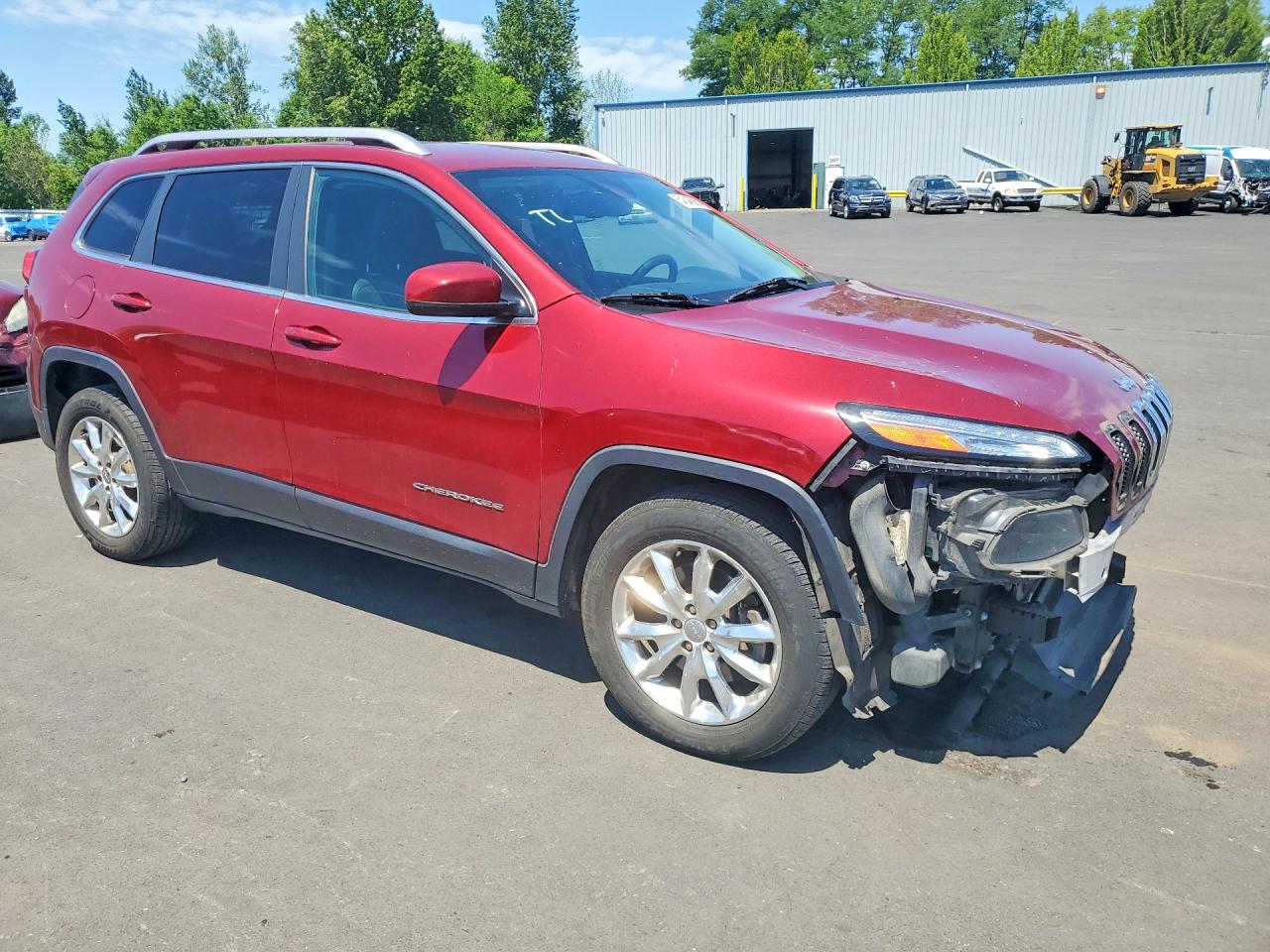 2014 Jeep Cherokee Limited Maroon vin: 1C4PJMDS8EW150036