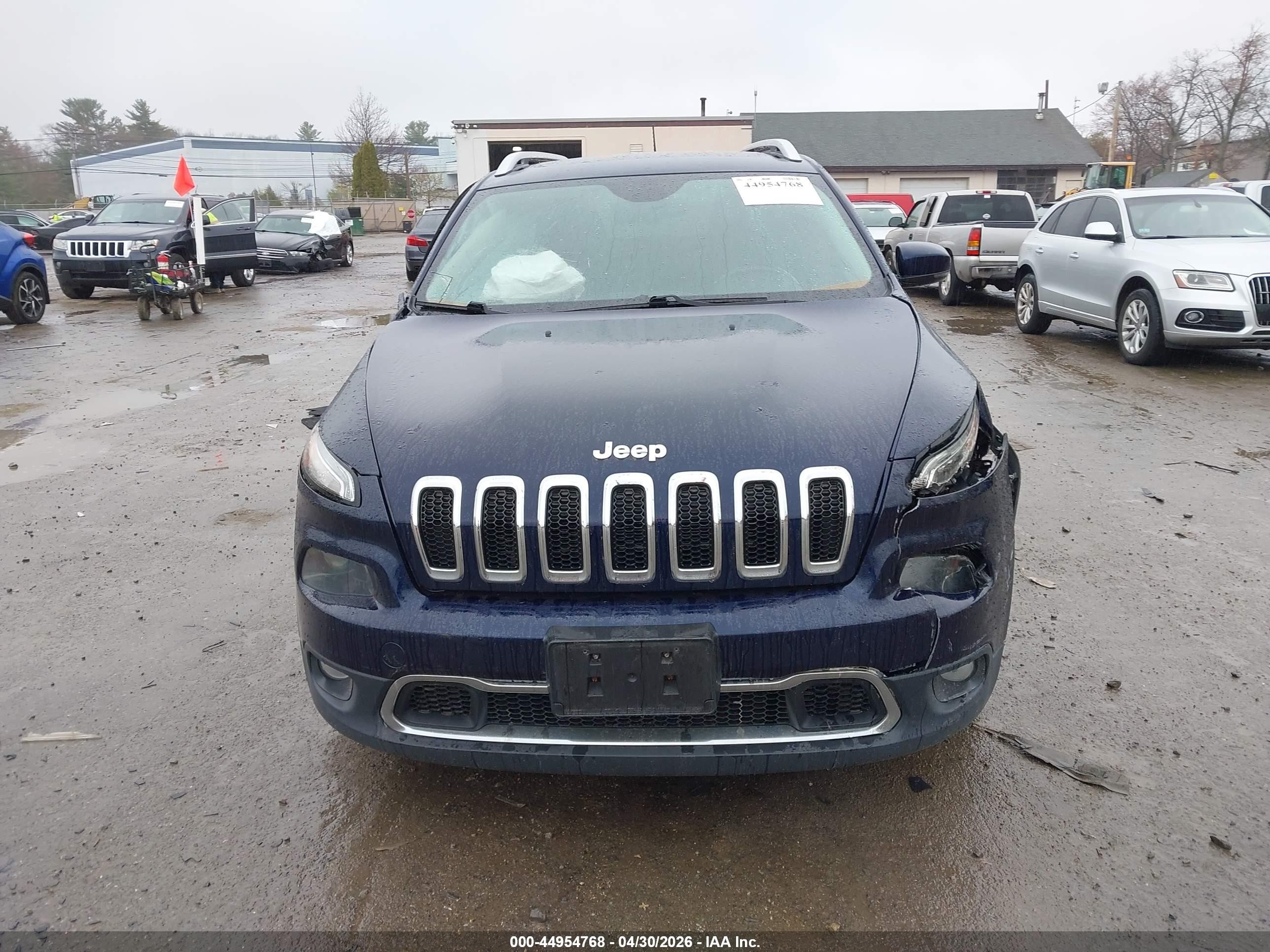 2014 Jeep Cherokee Limited Blue vin: 1C4PJMDS8EW182081
