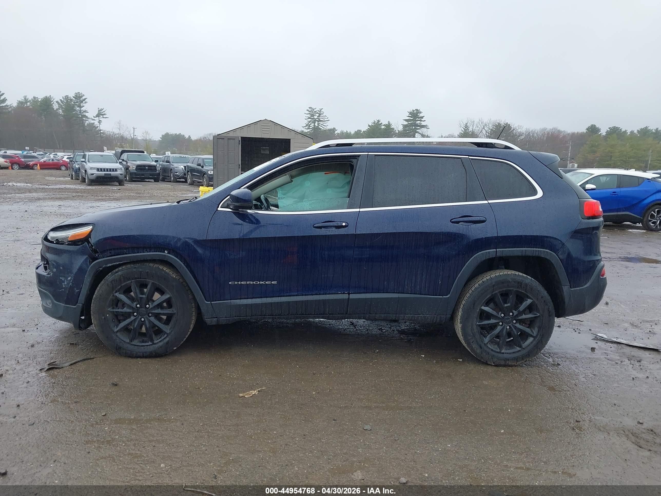 2014 Jeep Cherokee Limited Blue vin: 1C4PJMDS8EW182081