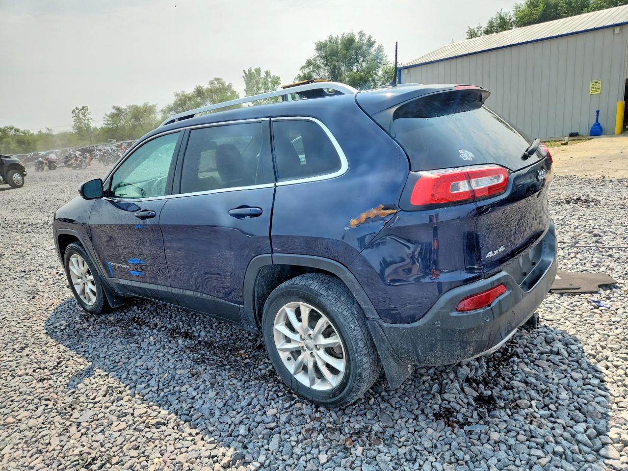 2014 Jeep Cherokee Limited Blue vin: 1C4PJMDS8EW187359