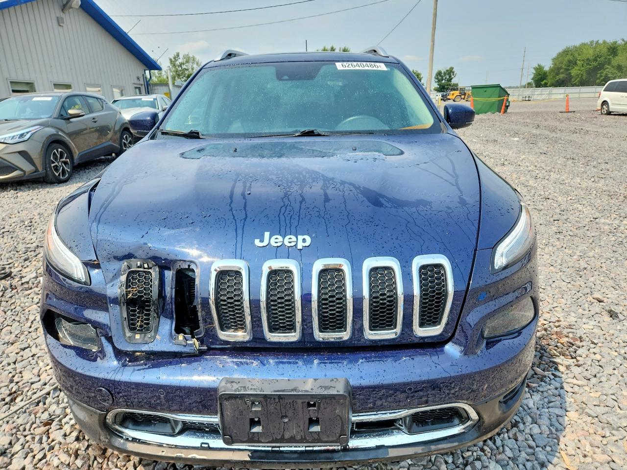 2014 Jeep Cherokee Limited Blue vin: 1C4PJMDS8EW187359
