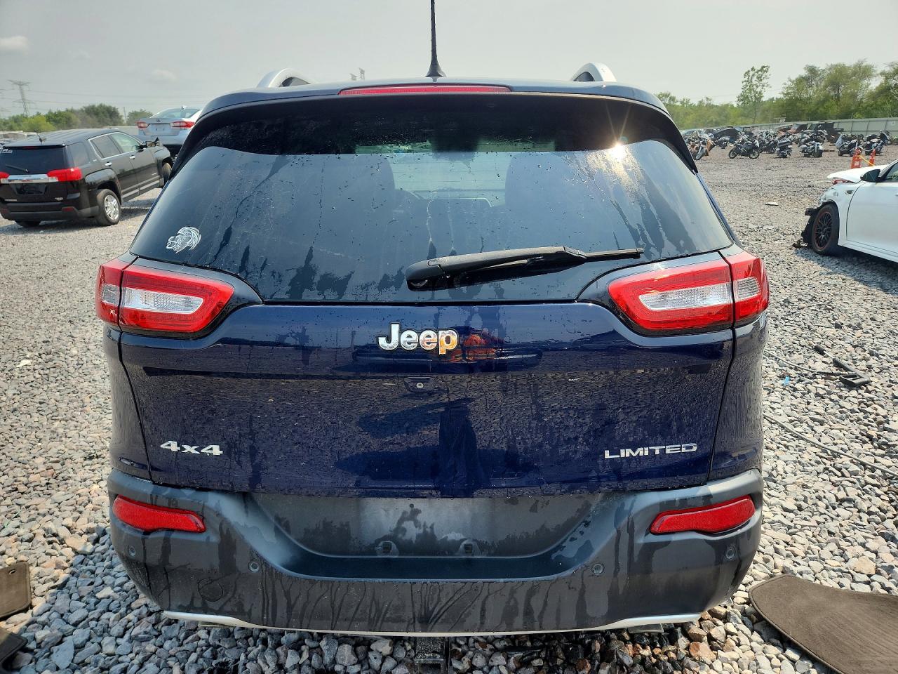 2014 Jeep Cherokee Limited Blue vin: 1C4PJMDS8EW187359