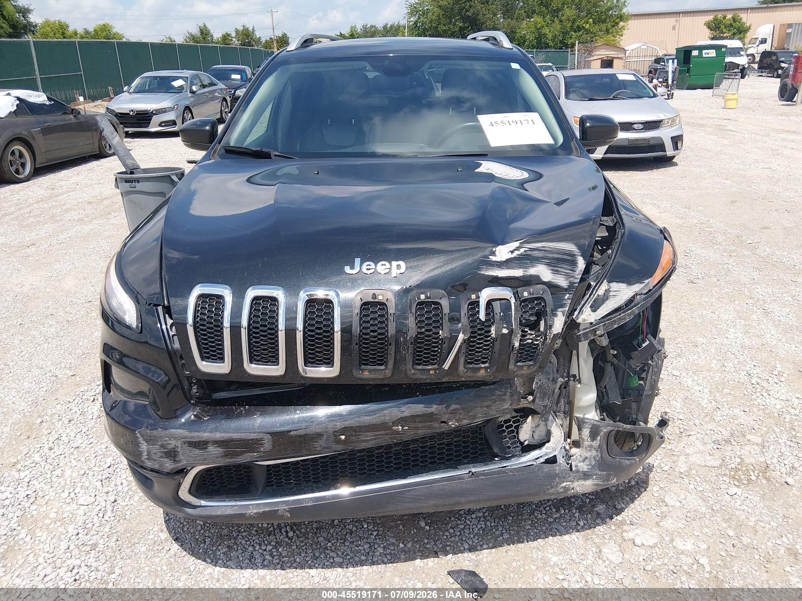 2014 Jeep Cherokee Limited Black vin: 1C4PJMDS8EW191668