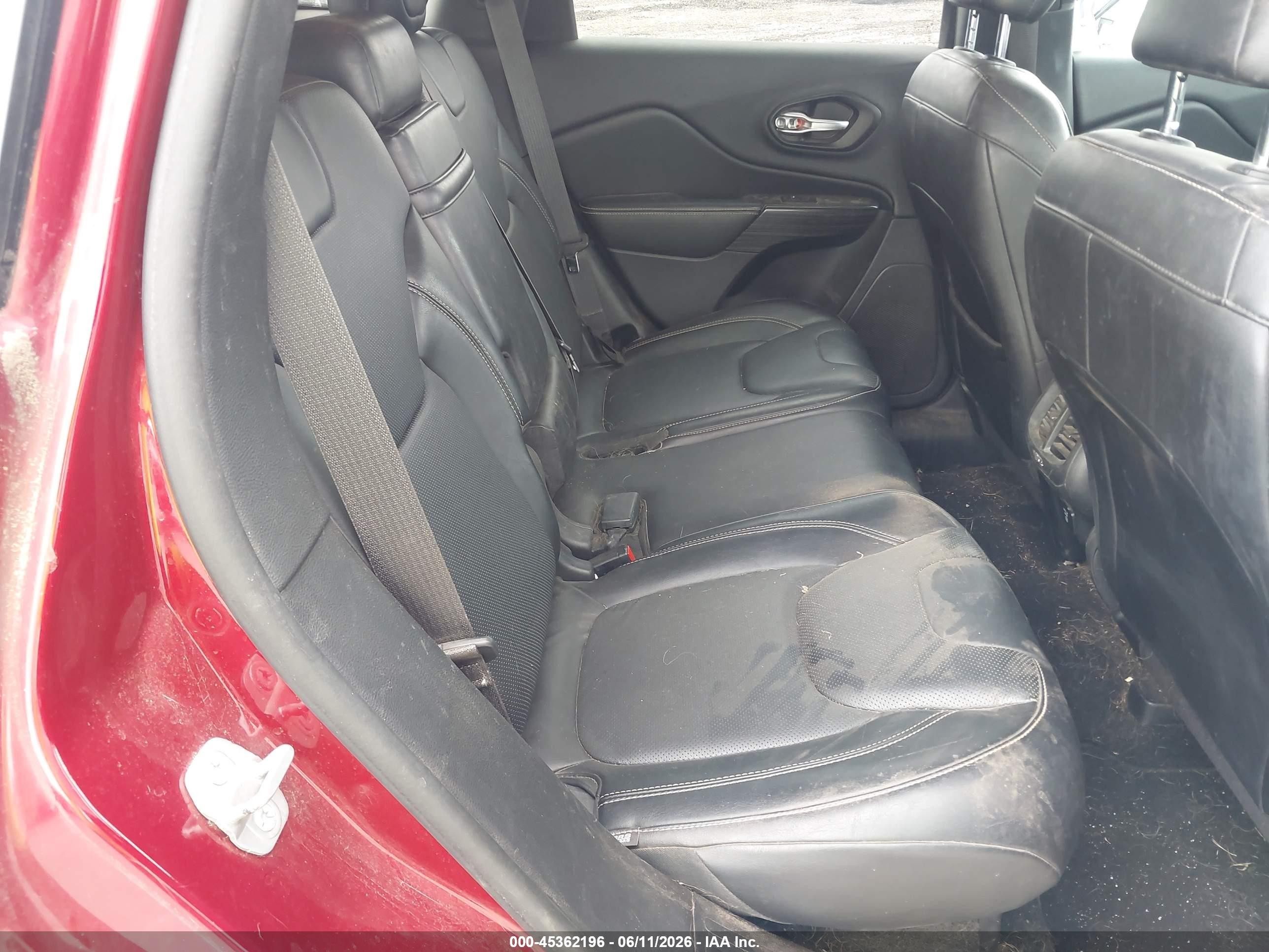 2014 Jeep Cherokee Limited Бордовый vin: 1C4PJMDS8EW196577