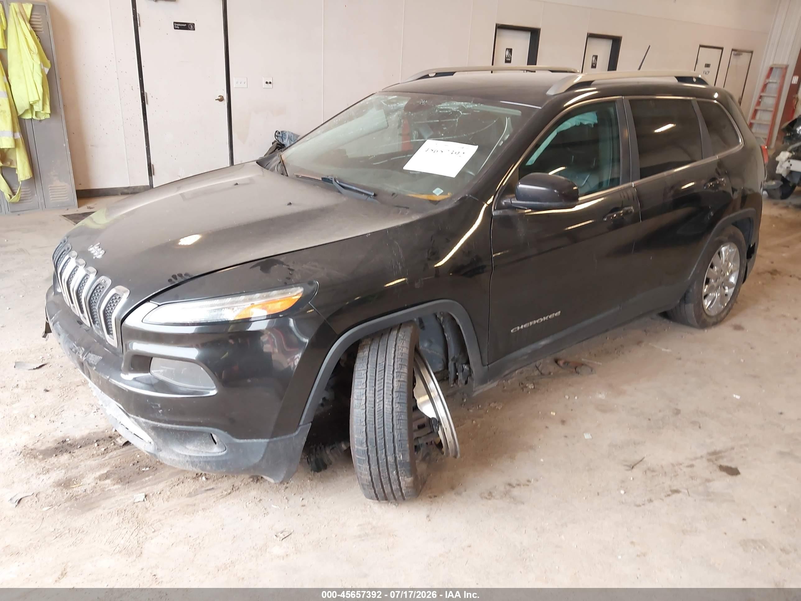 2014 Jeep Cherokee Limited Black vin: 1C4PJMDS8EW253778