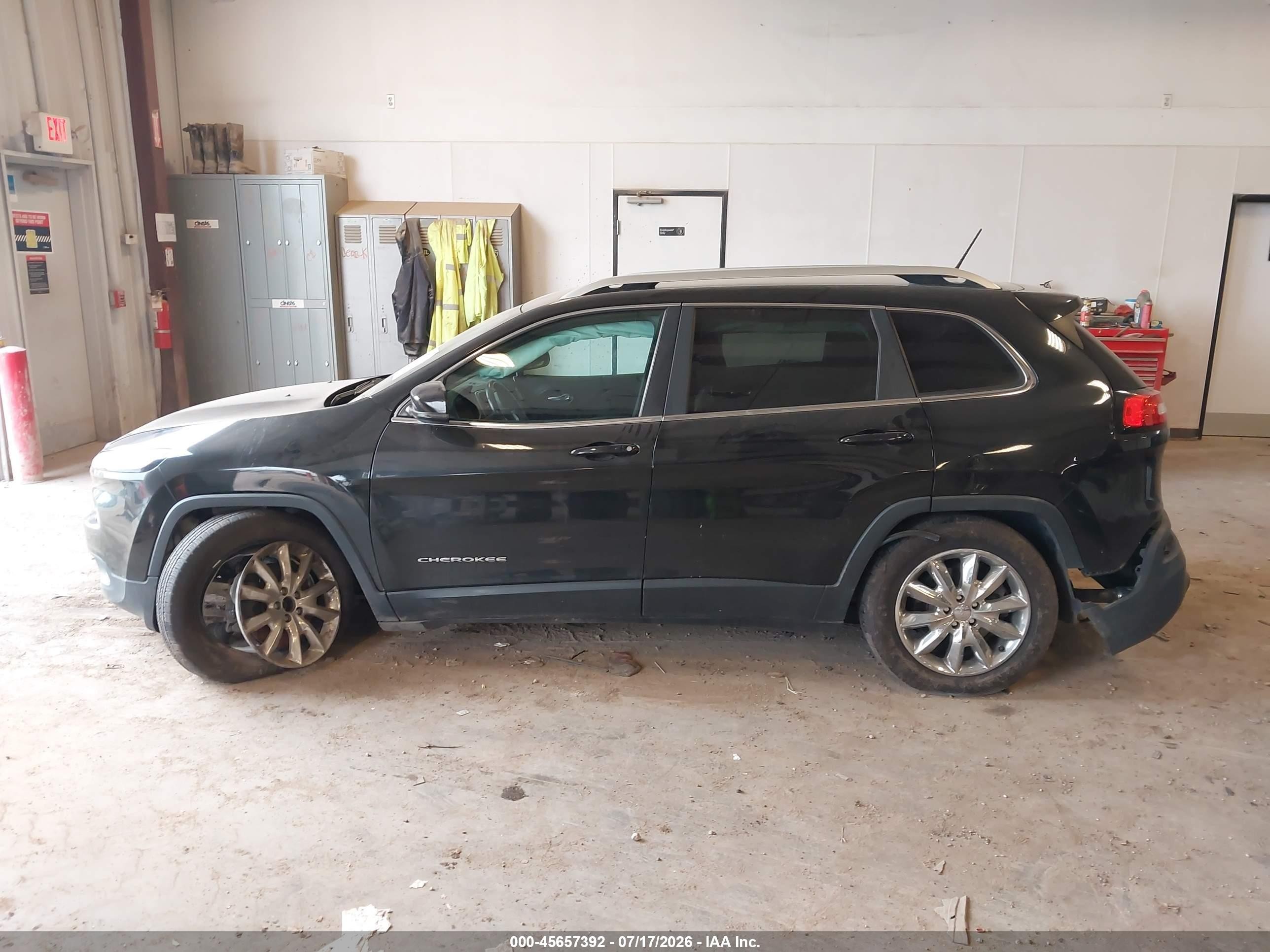 2014 Jeep Cherokee Limited Black vin: 1C4PJMDS8EW253778