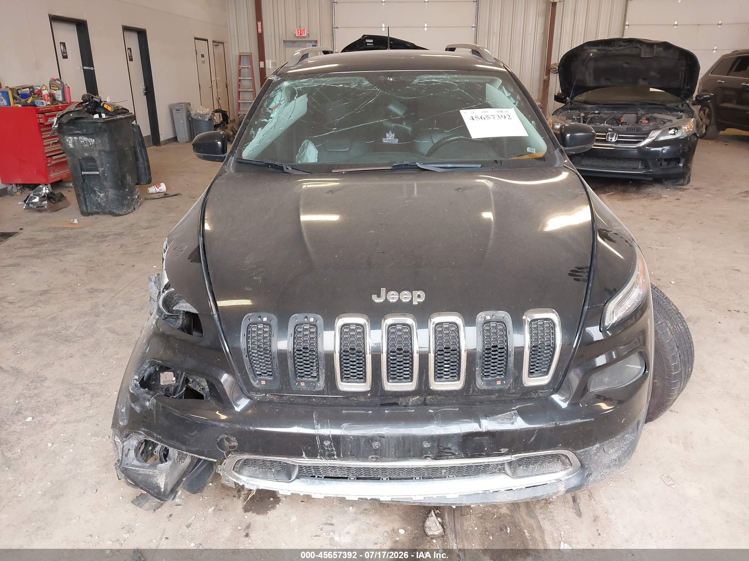 2014 Jeep Cherokee Limited Black vin: 1C4PJMDS8EW253778