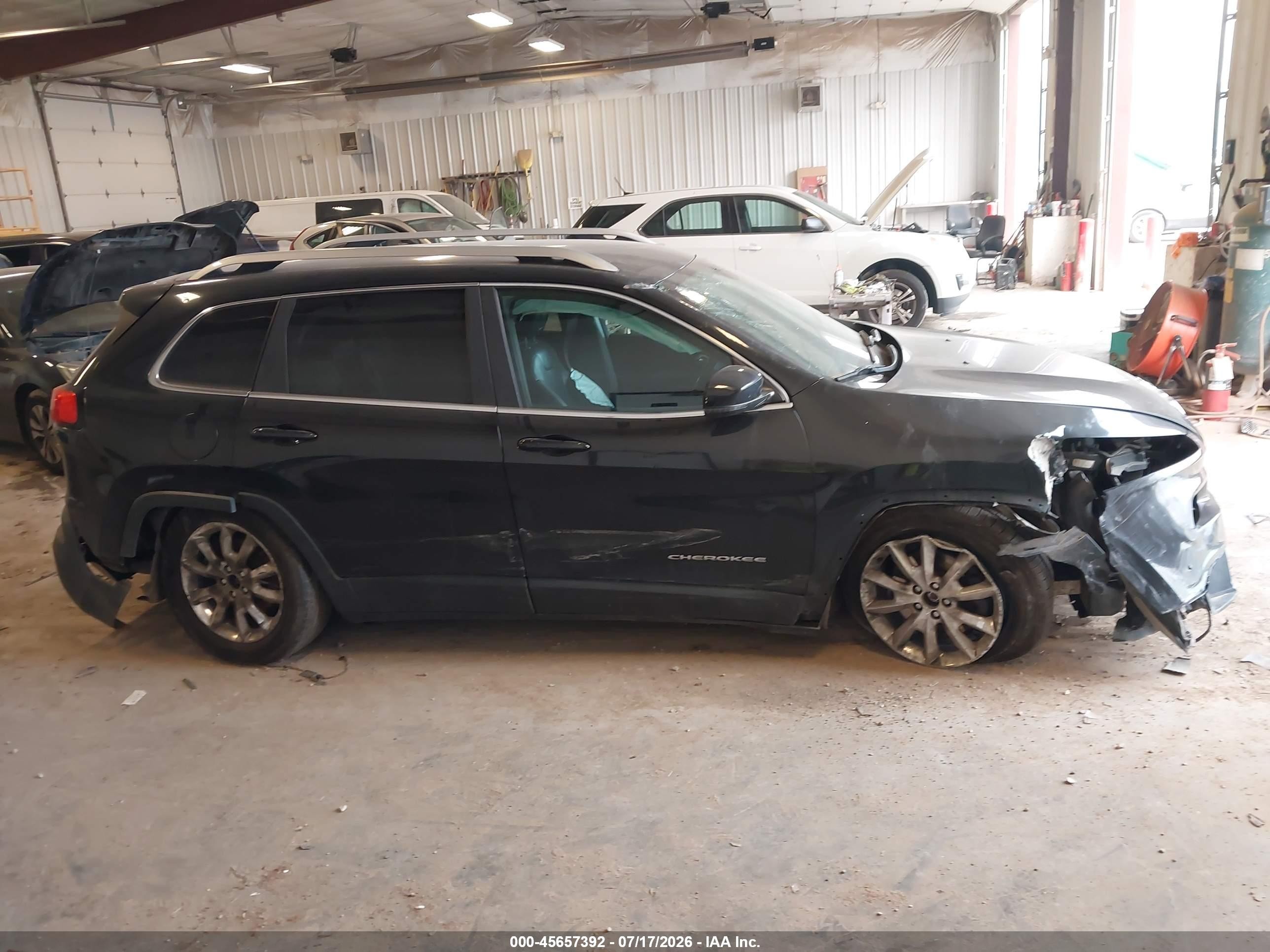 2014 Jeep Cherokee Limited Black vin: 1C4PJMDS8EW253778