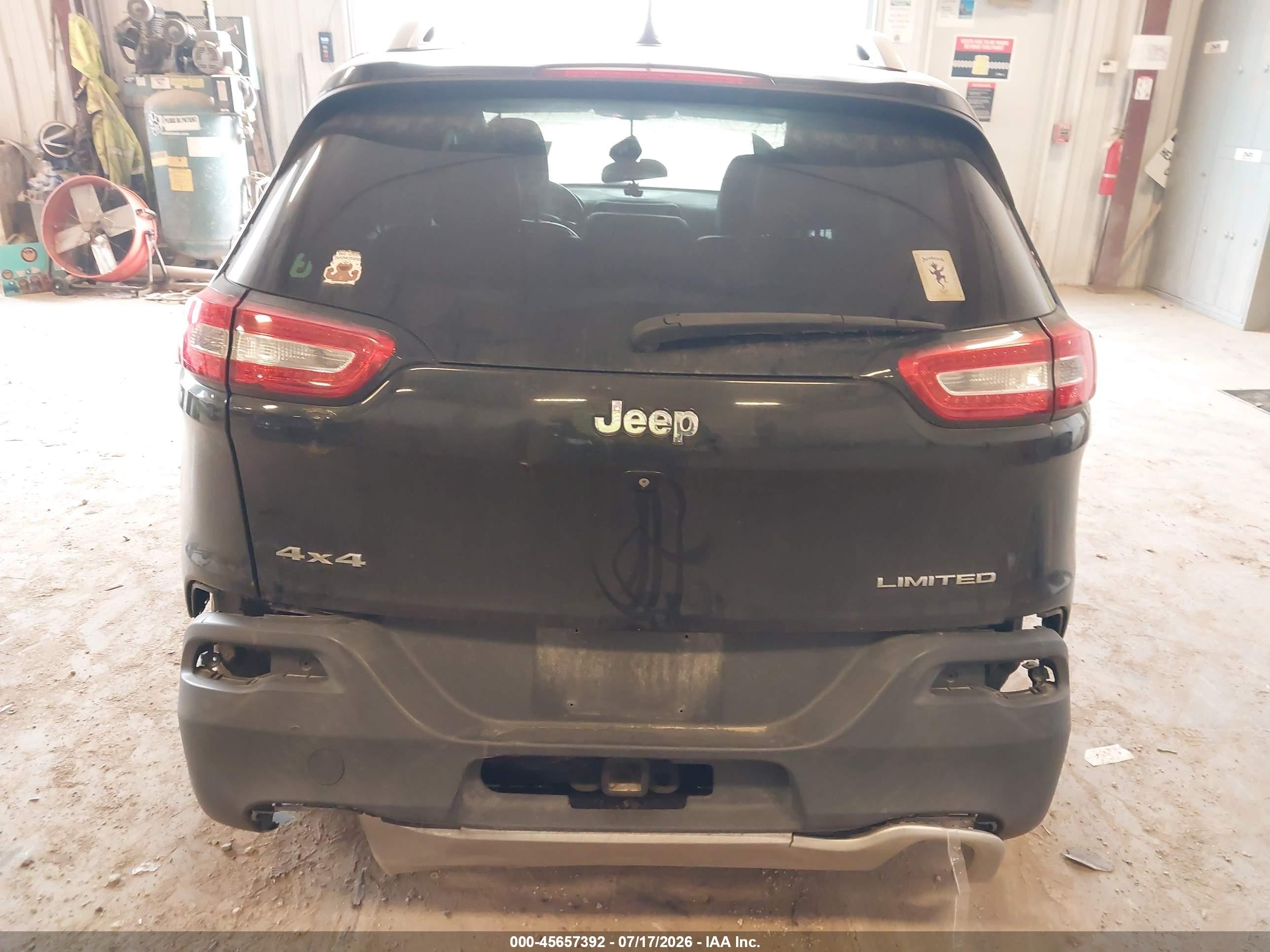 2014 Jeep Cherokee Limited Black vin: 1C4PJMDS8EW253778