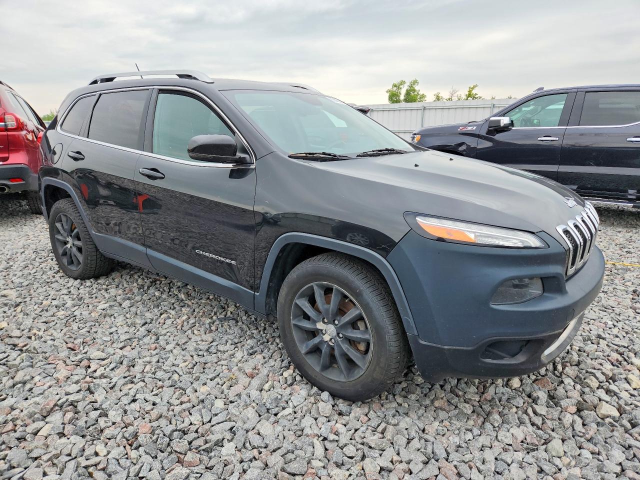 2014 Jeep Cherokee Limited Black vin: 1C4PJMDS8EW266207