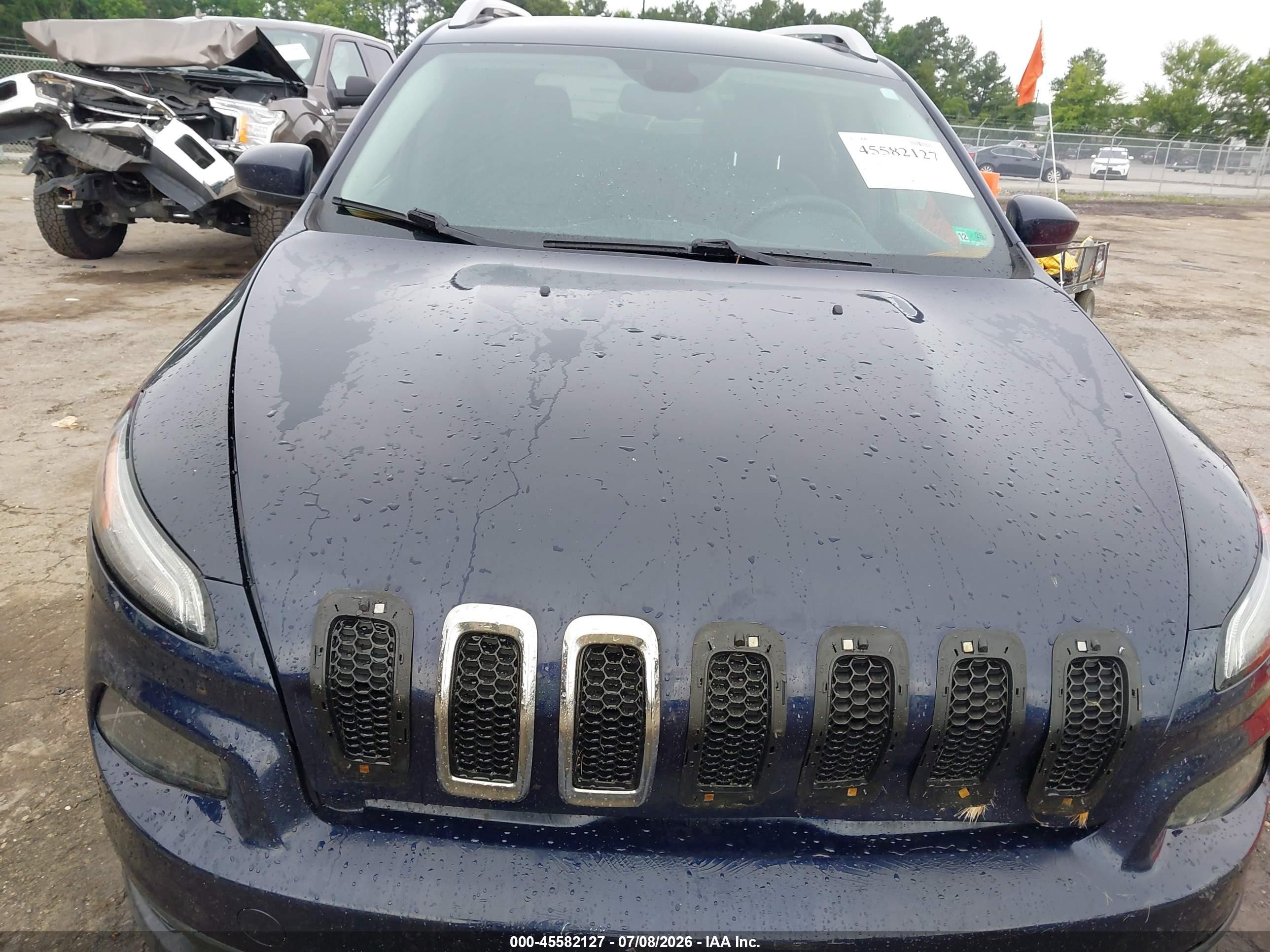 2014 Jeep Cherokee Limited Blue vin: 1C4PJMDS8EW282701