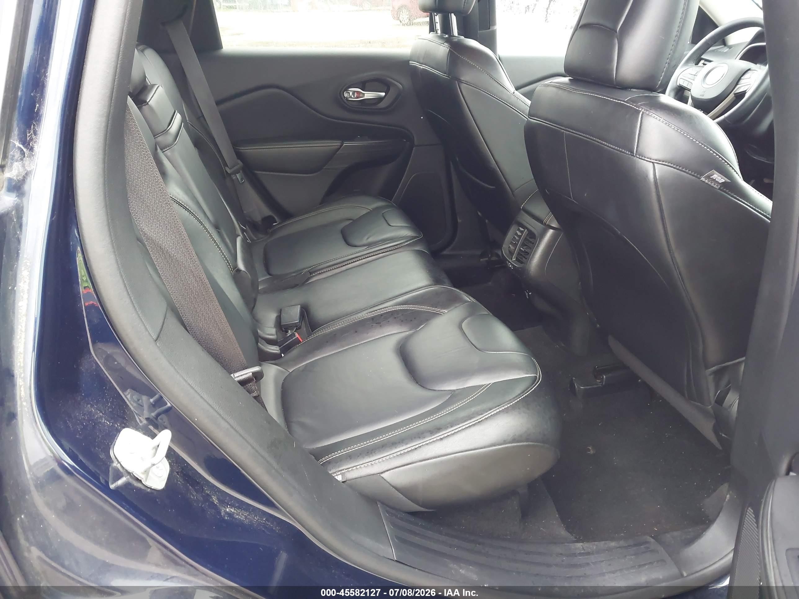 2014 Jeep Cherokee Limited Blue vin: 1C4PJMDS8EW282701