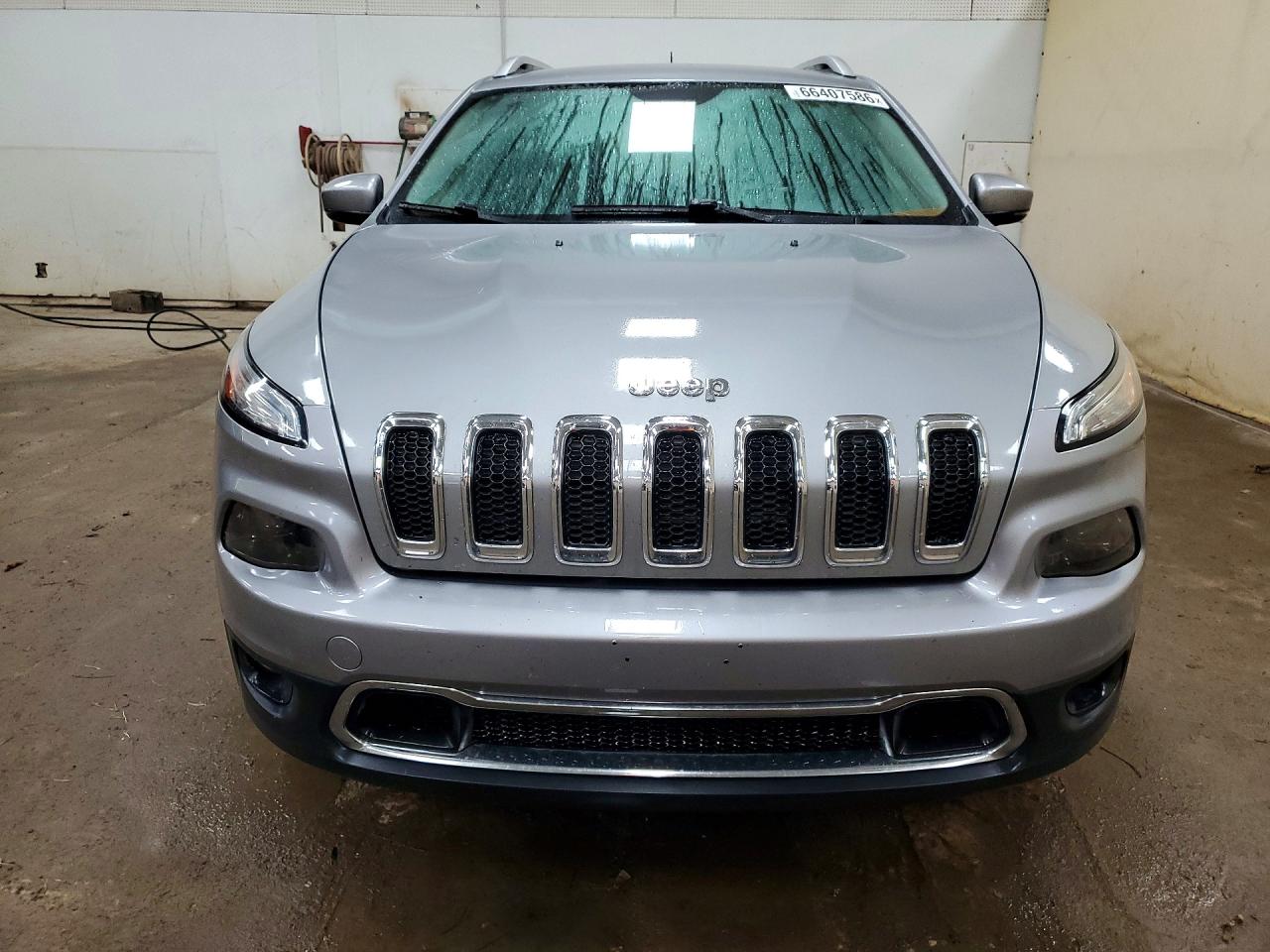 2015 Jeep Cherokee Limited Silver vin: 1C4PJMDS8FW509886
