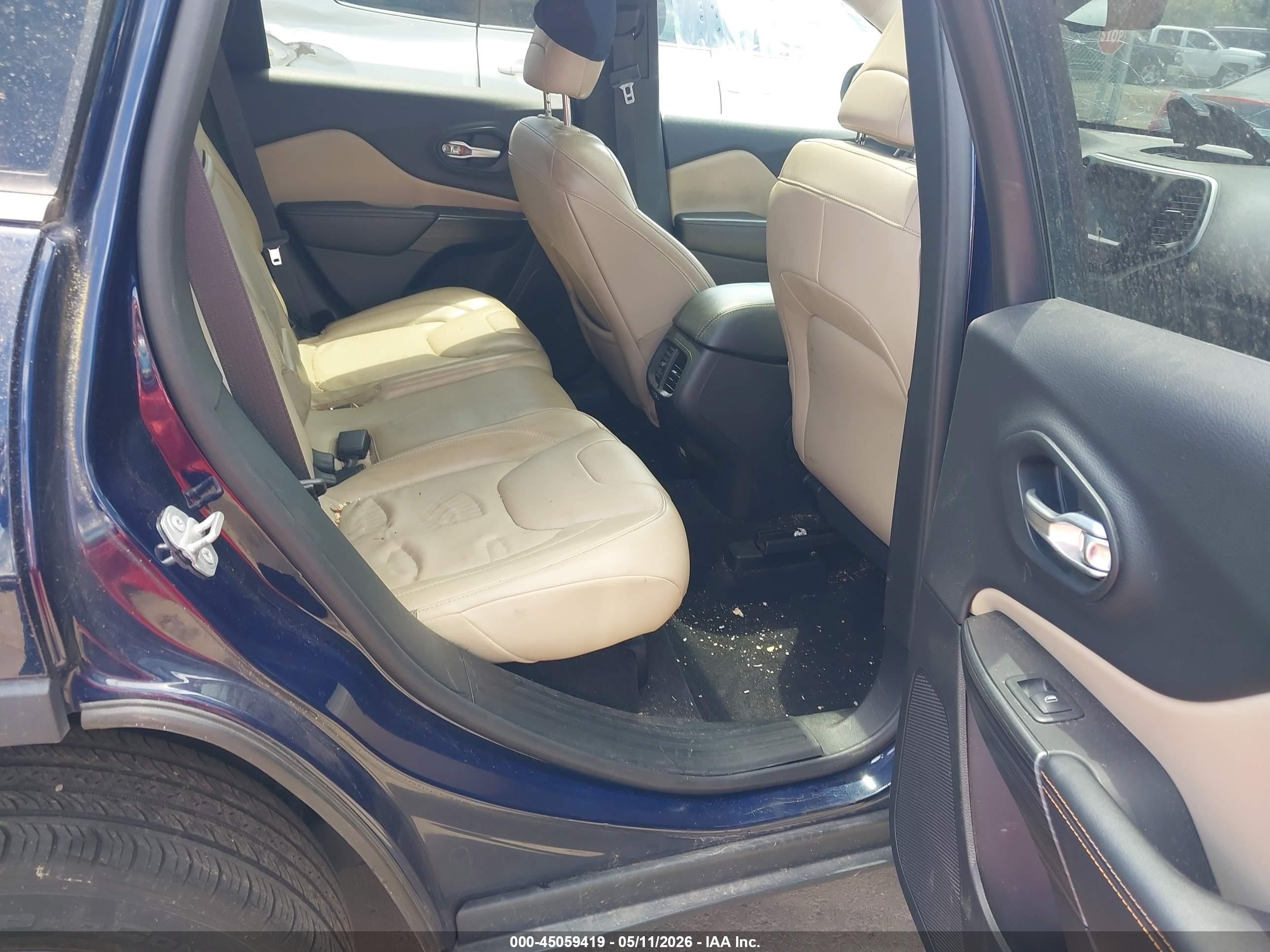 2015 Jeep Cherokee Limited Blue vin: 1C4PJMDS8FW549188