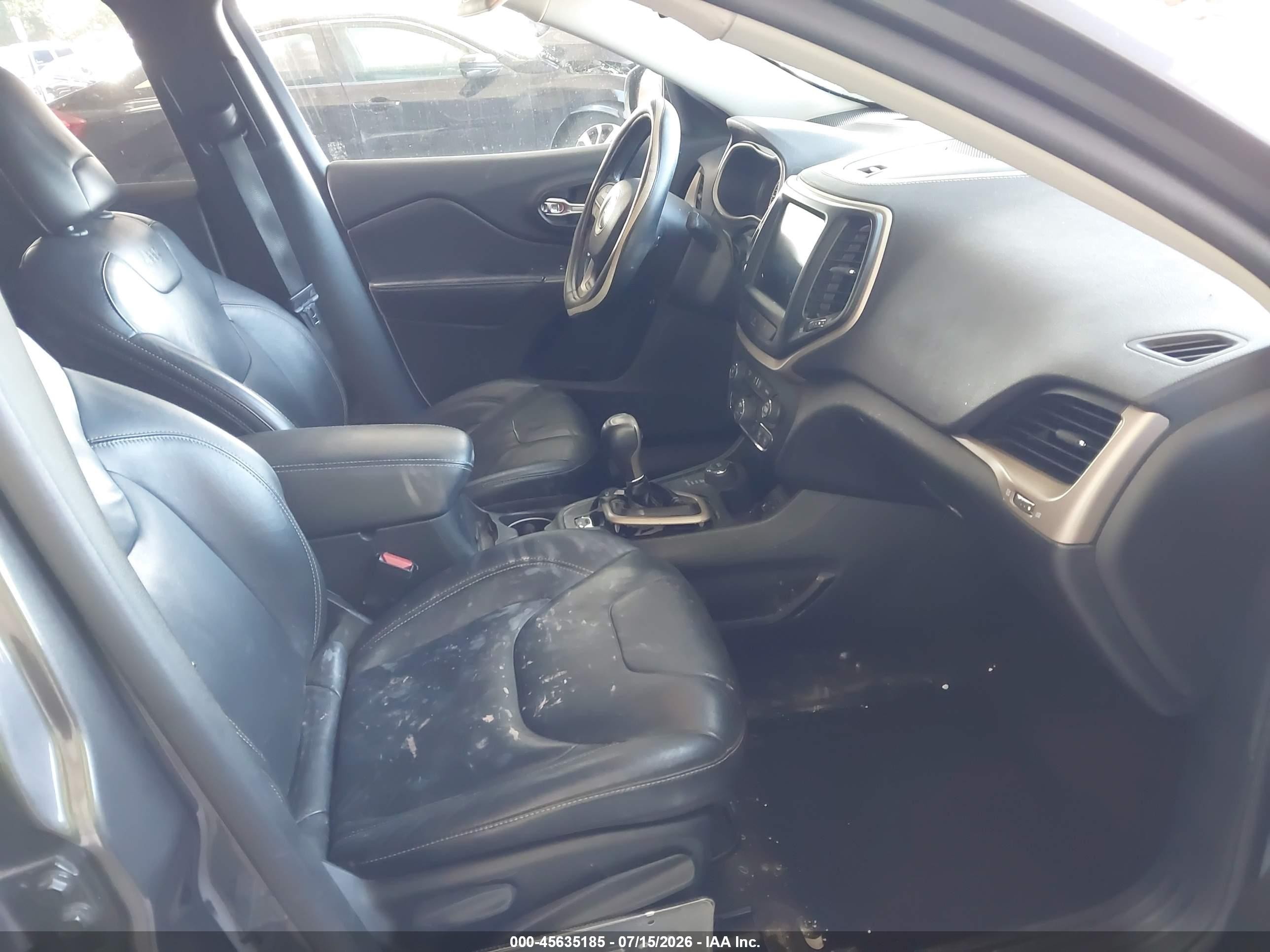 2015 Jeep Cherokee Limited Серый vin: 1C4PJMDS8FW556951