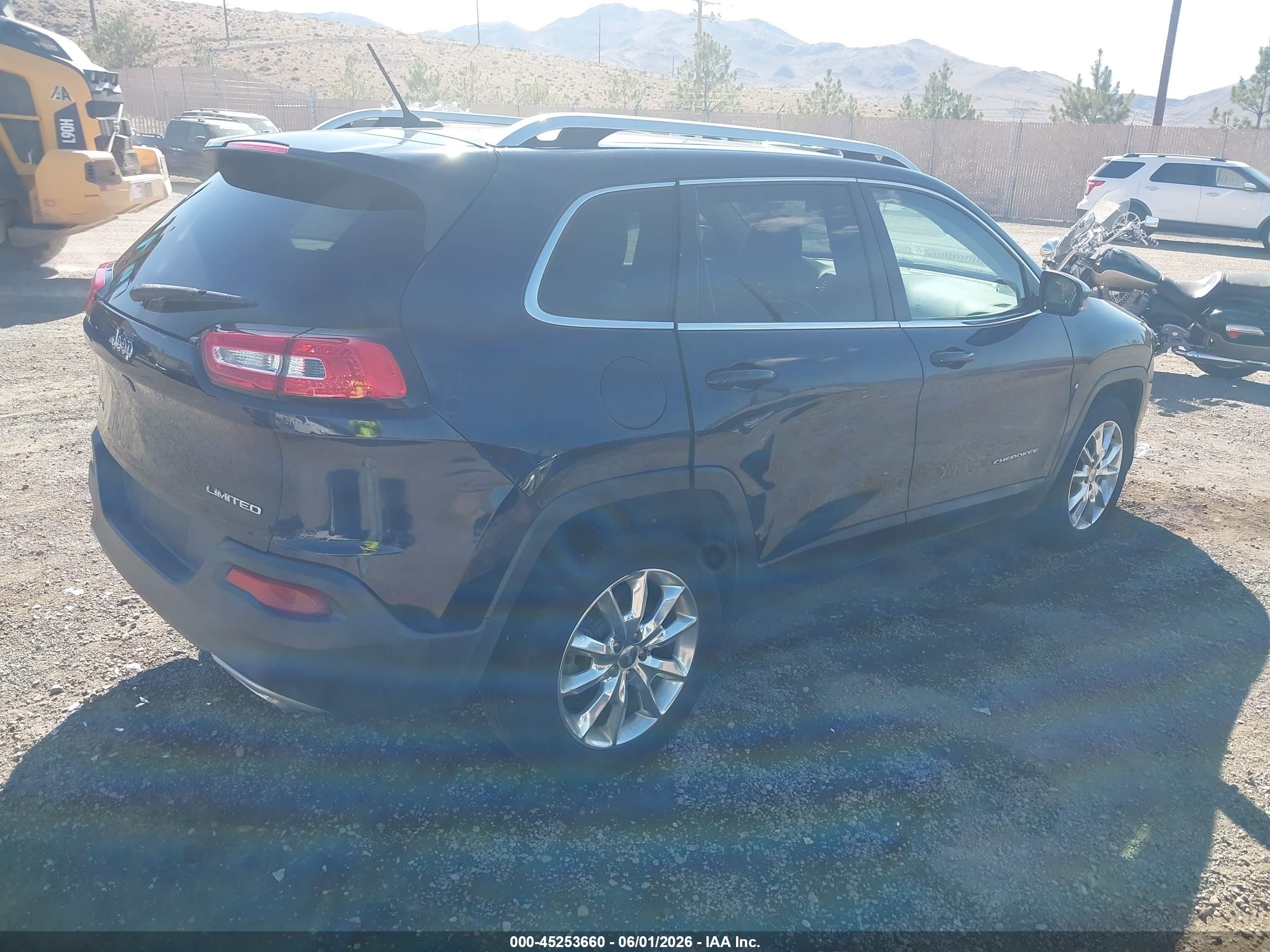 2015 Jeep Cherokee Limited Blue vin: 1C4PJMDS8FW596060