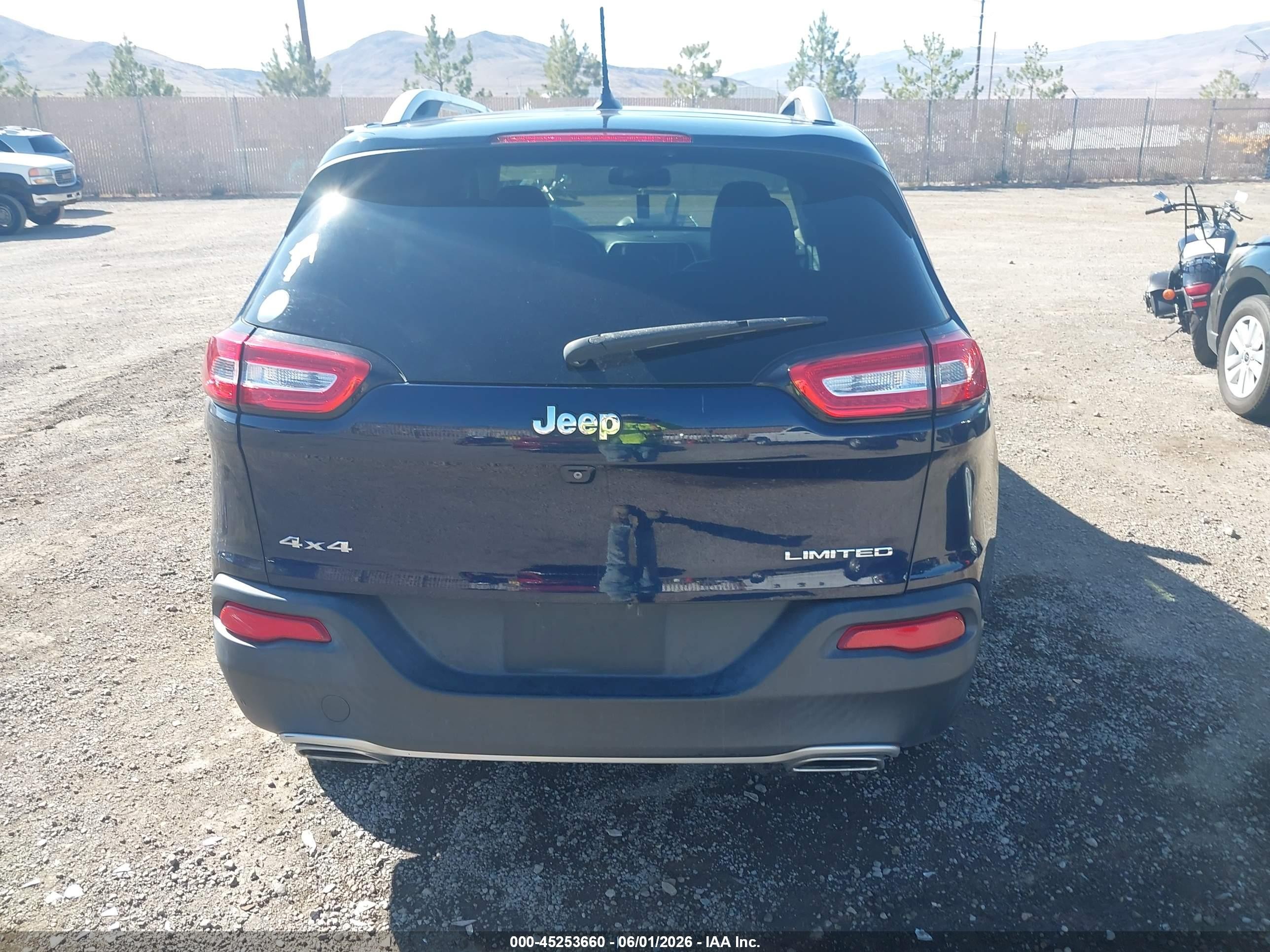 2015 Jeep Cherokee Limited Blue vin: 1C4PJMDS8FW596060