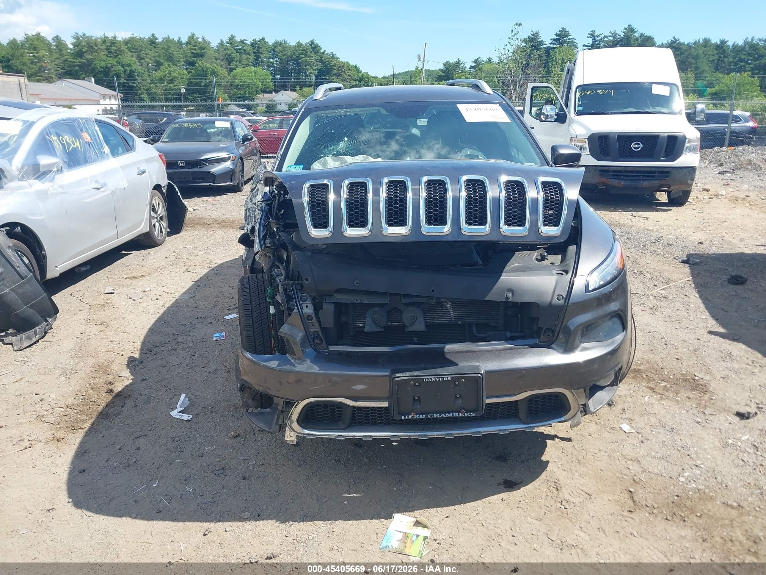 2015 Jeep Cherokee Limited Gray vin: 1C4PJMDS8FW613889