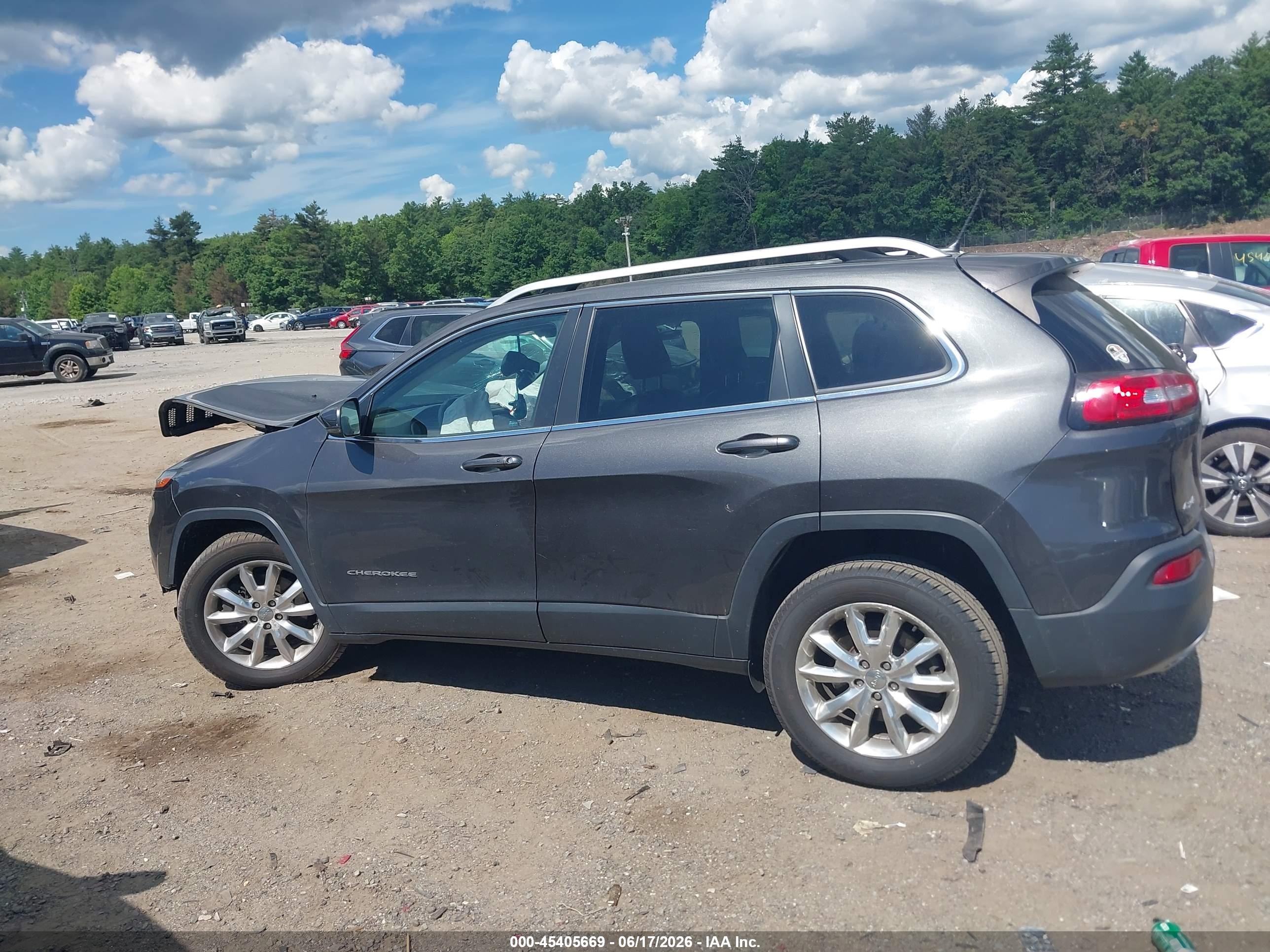 2015 Jeep Cherokee Limited Gray vin: 1C4PJMDS8FW613889