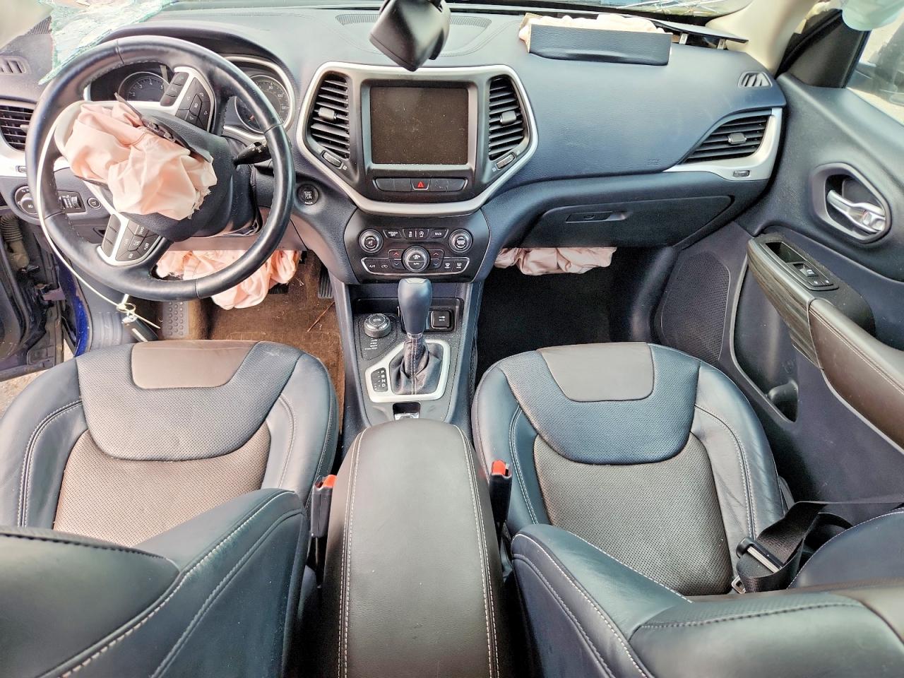 2015 Jeep Cherokee Limited Blue vin: 1C4PJMDS8FW634631