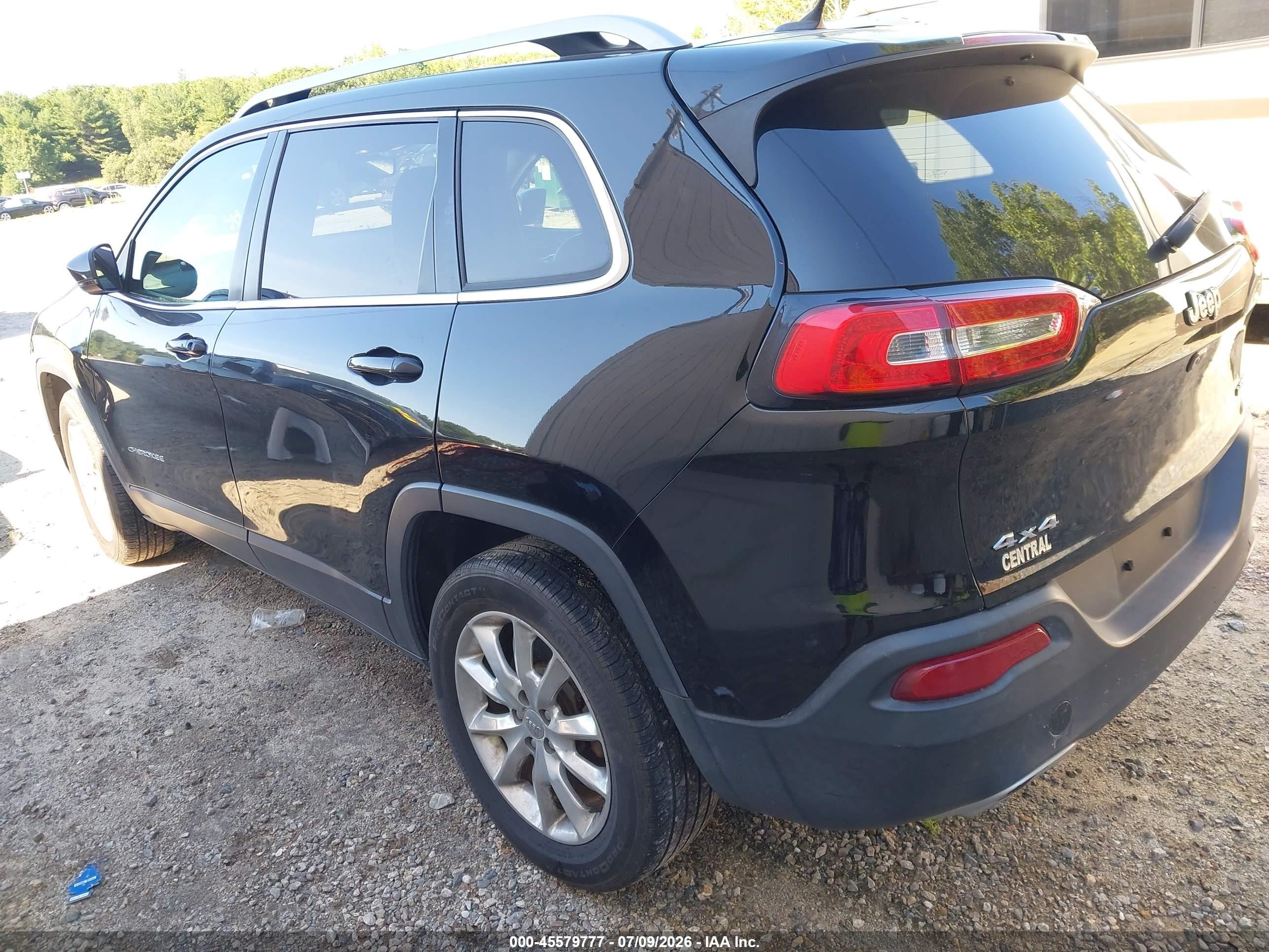 2015 Jeep Cherokee Limited Black vin: 1C4PJMDS8FW698068