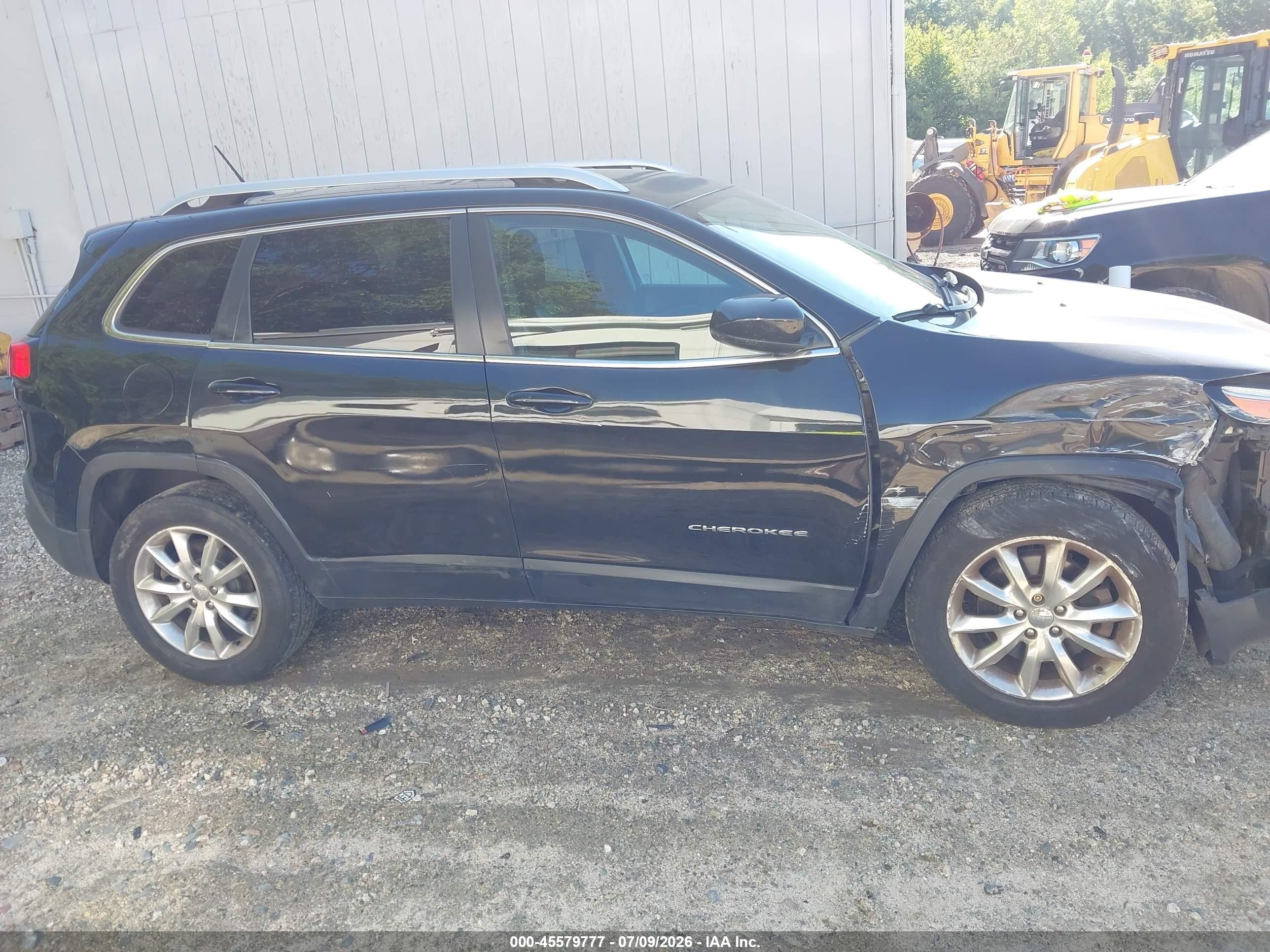 2015 Jeep Cherokee Limited Black vin: 1C4PJMDS8FW698068