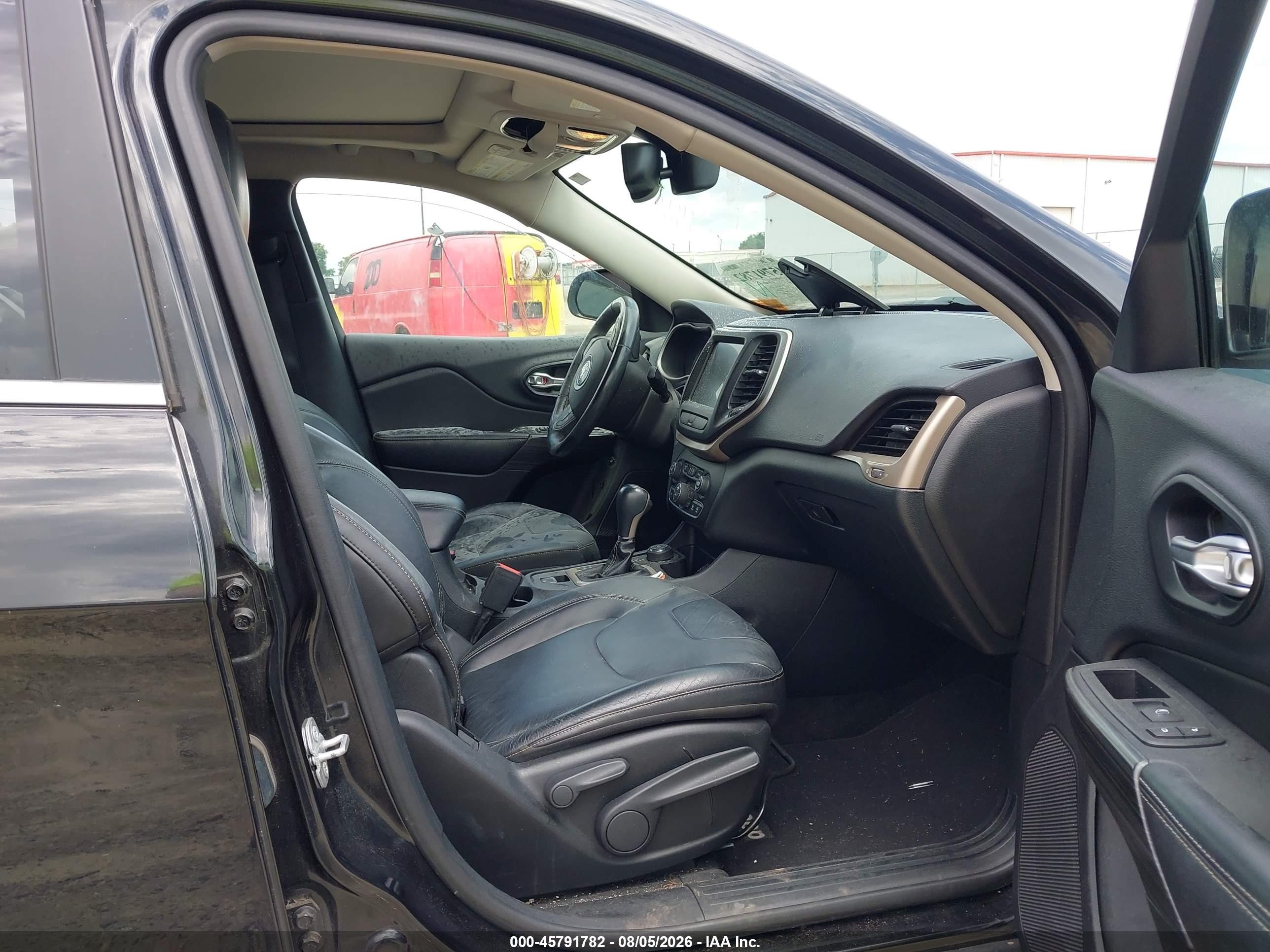 2015 Jeep Cherokee Limited Black vin: 1C4PJMDS8FW704872