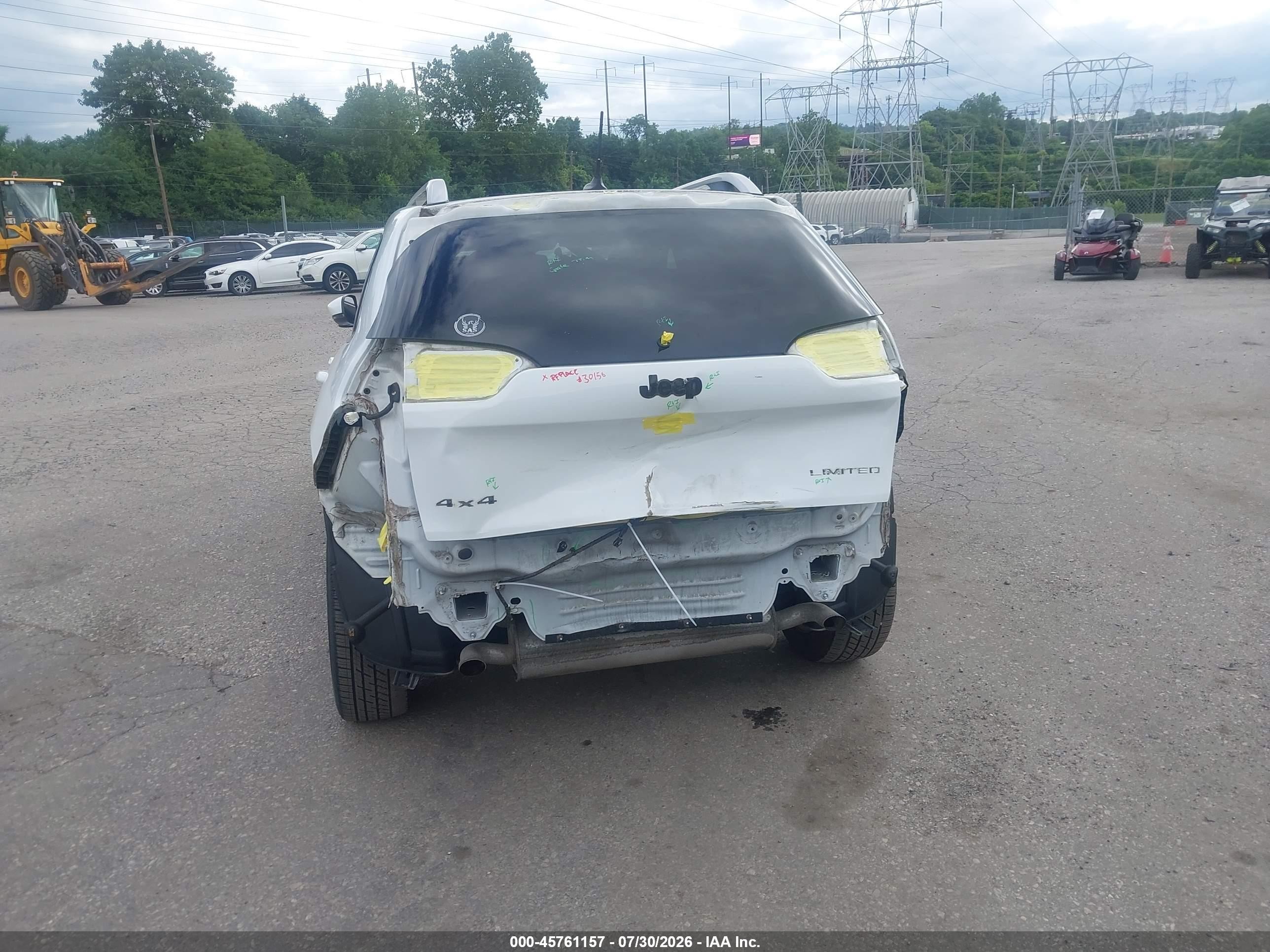 2015 Jeep Cherokee Limited White vin: 1C4PJMDS8FW751934