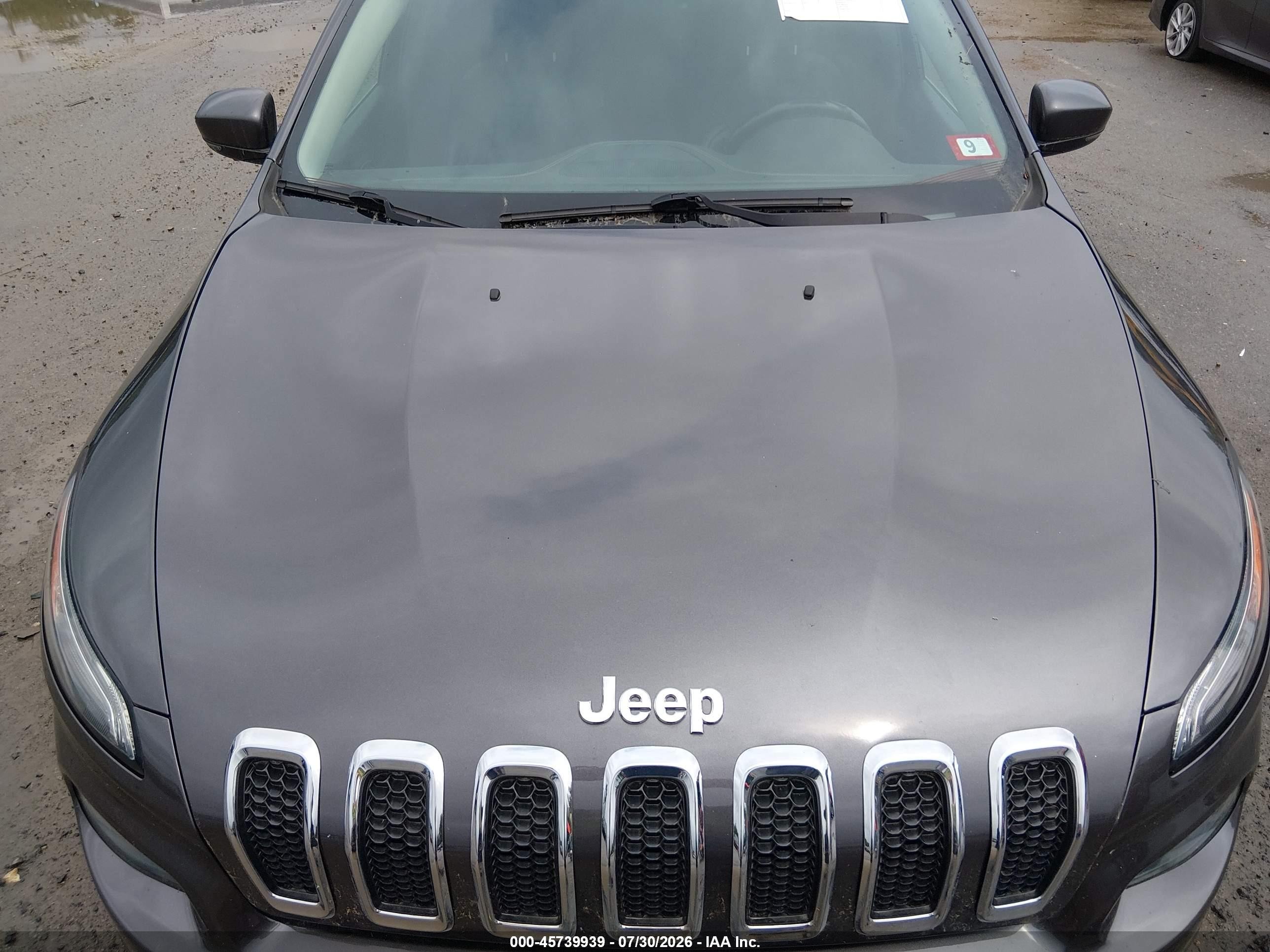2015 Jeep Cherokee Limited Серый vin: 1C4PJMDS8FW779703