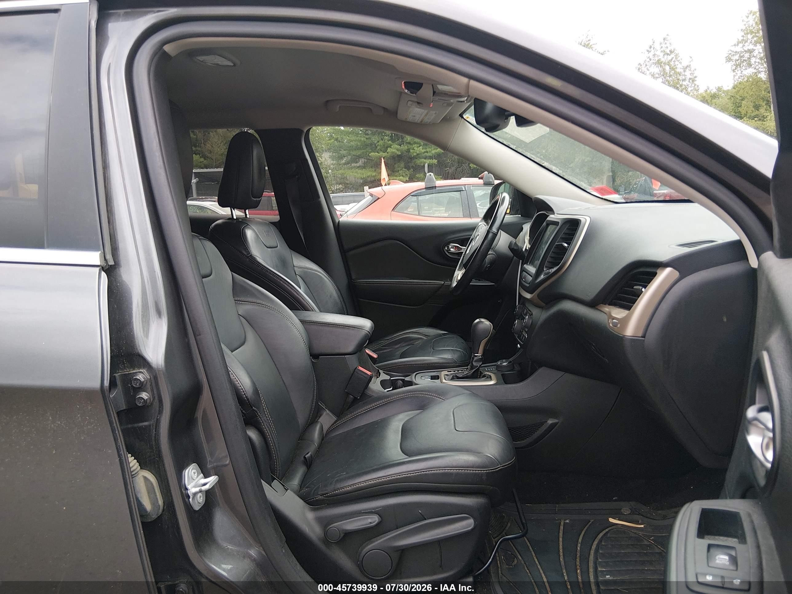 2015 Jeep Cherokee Limited Серый vin: 1C4PJMDS8FW779703