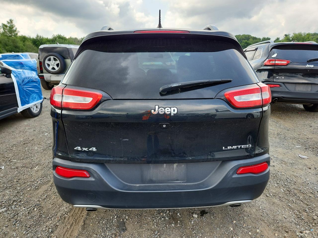 2014 Jeep Cherokee Limited Black vin: 1C4PJMDS9EW193218