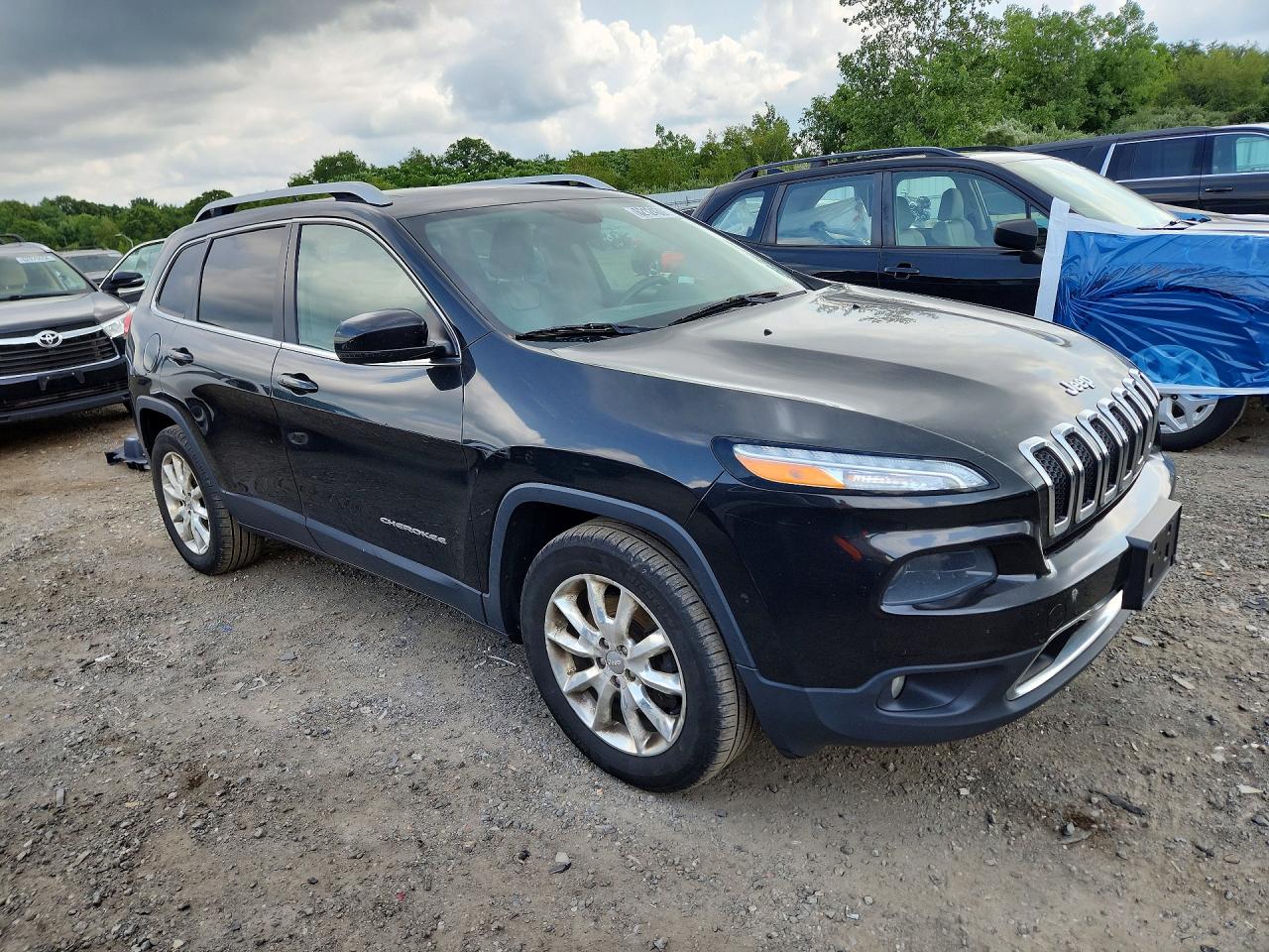 2014 Jeep Cherokee Limited Black vin: 1C4PJMDS9EW193218