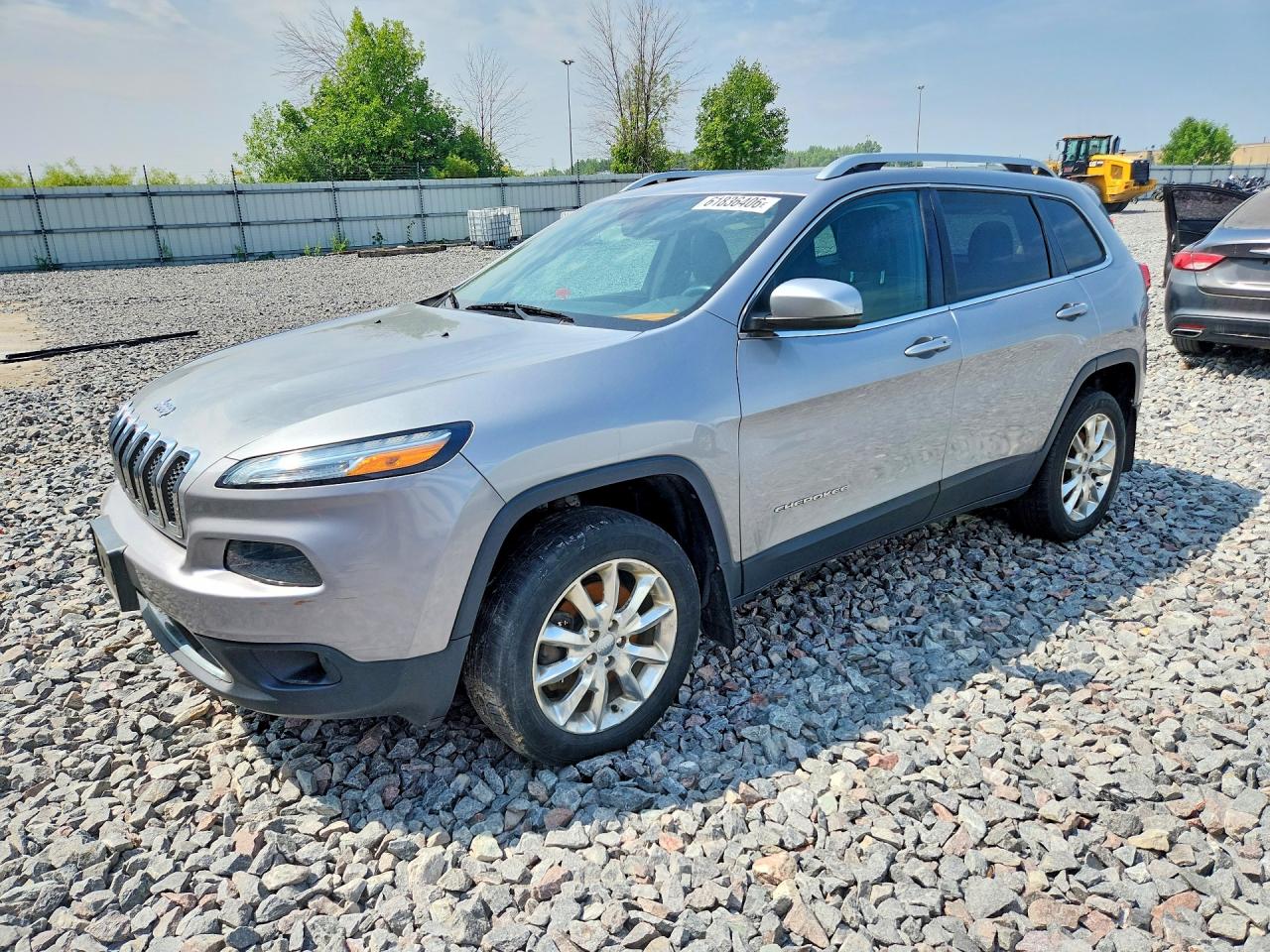 2014 Jeep Cherokee Limited Silver vin: 1C4PJMDS9EW196443