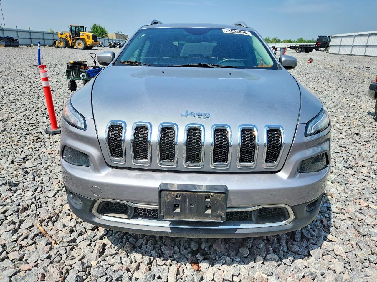2014 Jeep Cherokee Limited Silver vin: 1C4PJMDS9EW196443
