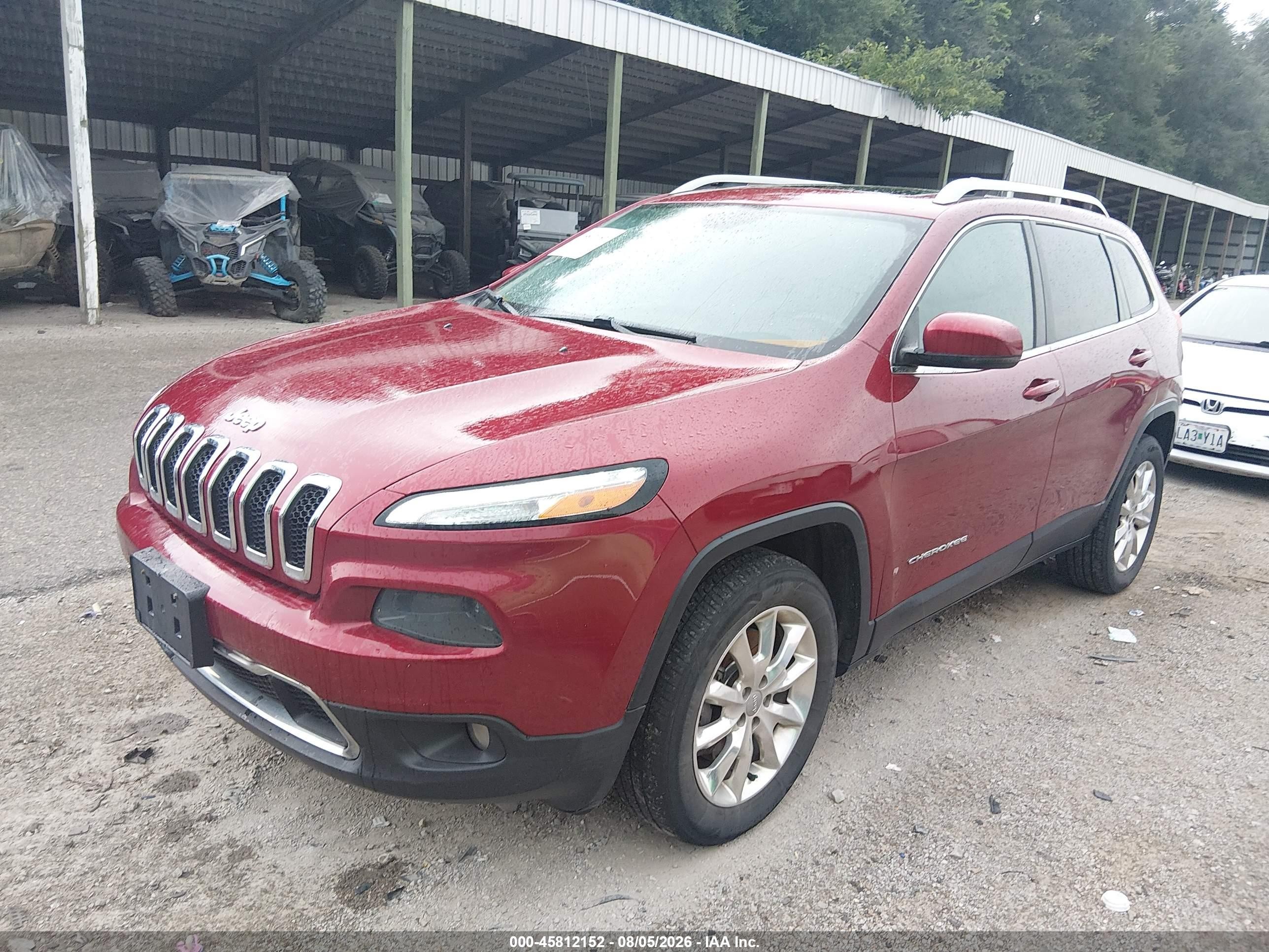 2014 Jeep Cherokee Limited Red vin: 1C4PJMDS9EW216559