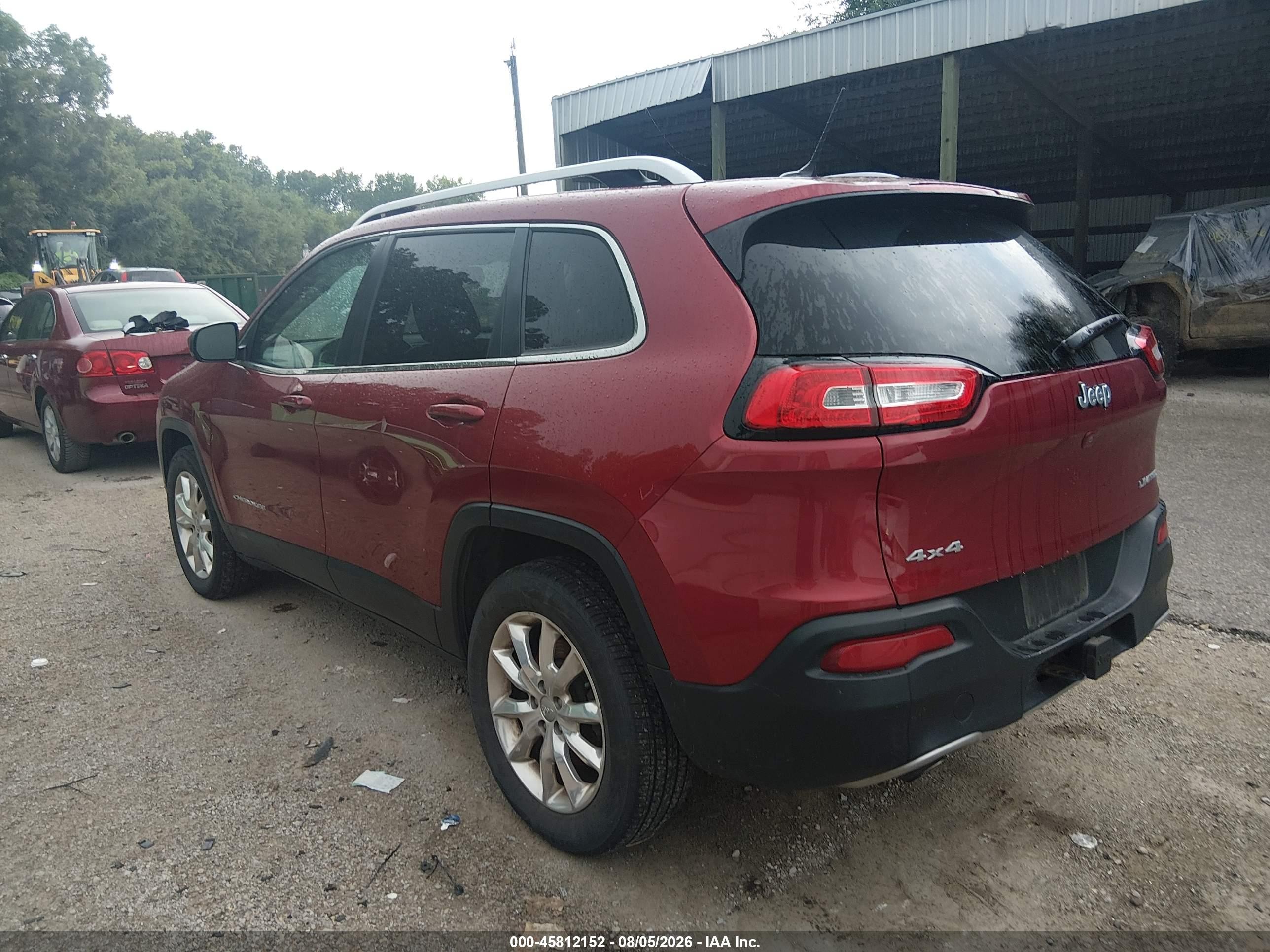 2014 Jeep Cherokee Limited Red vin: 1C4PJMDS9EW216559