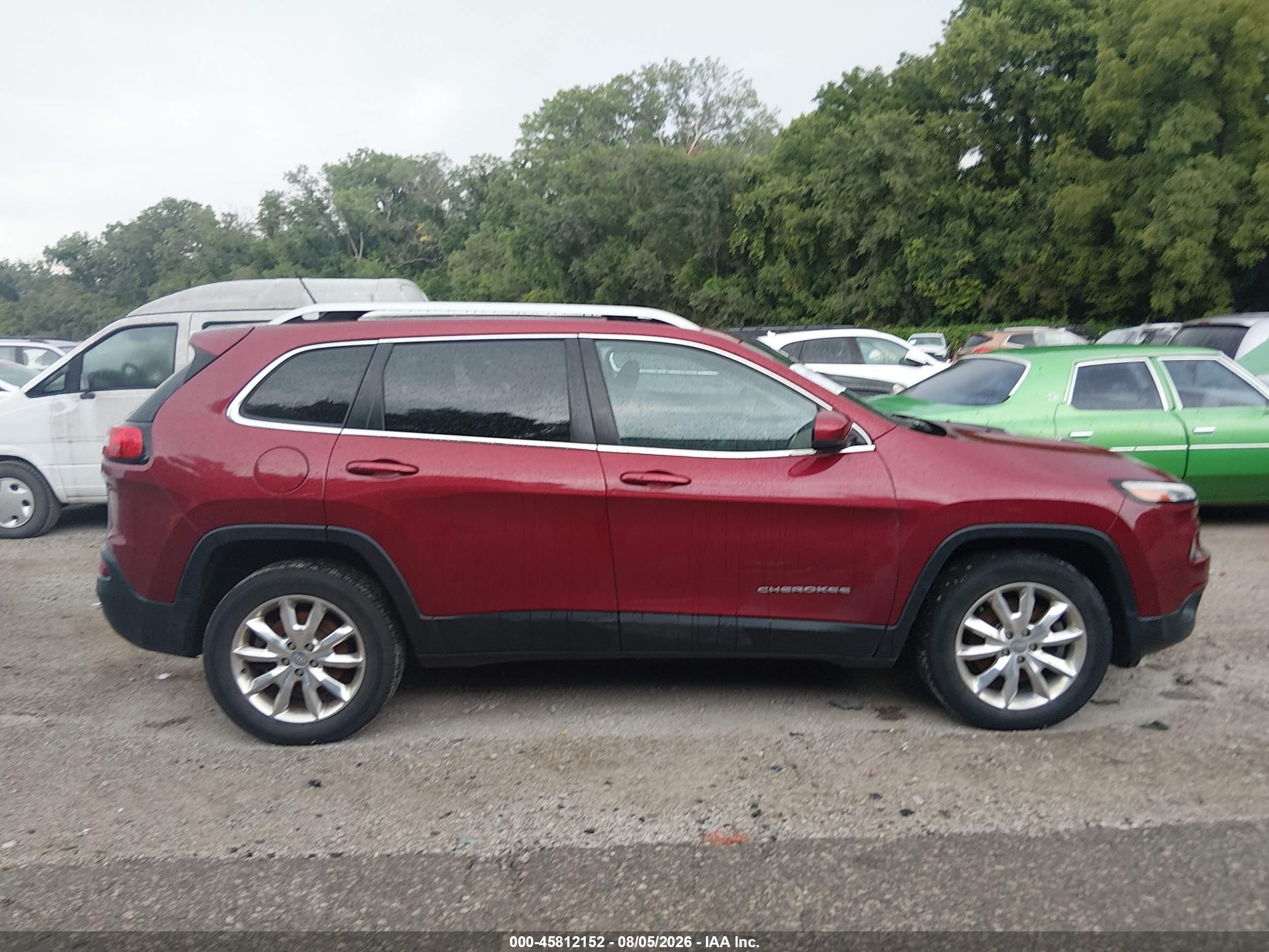 2014 Jeep Cherokee Limited Red vin: 1C4PJMDS9EW216559