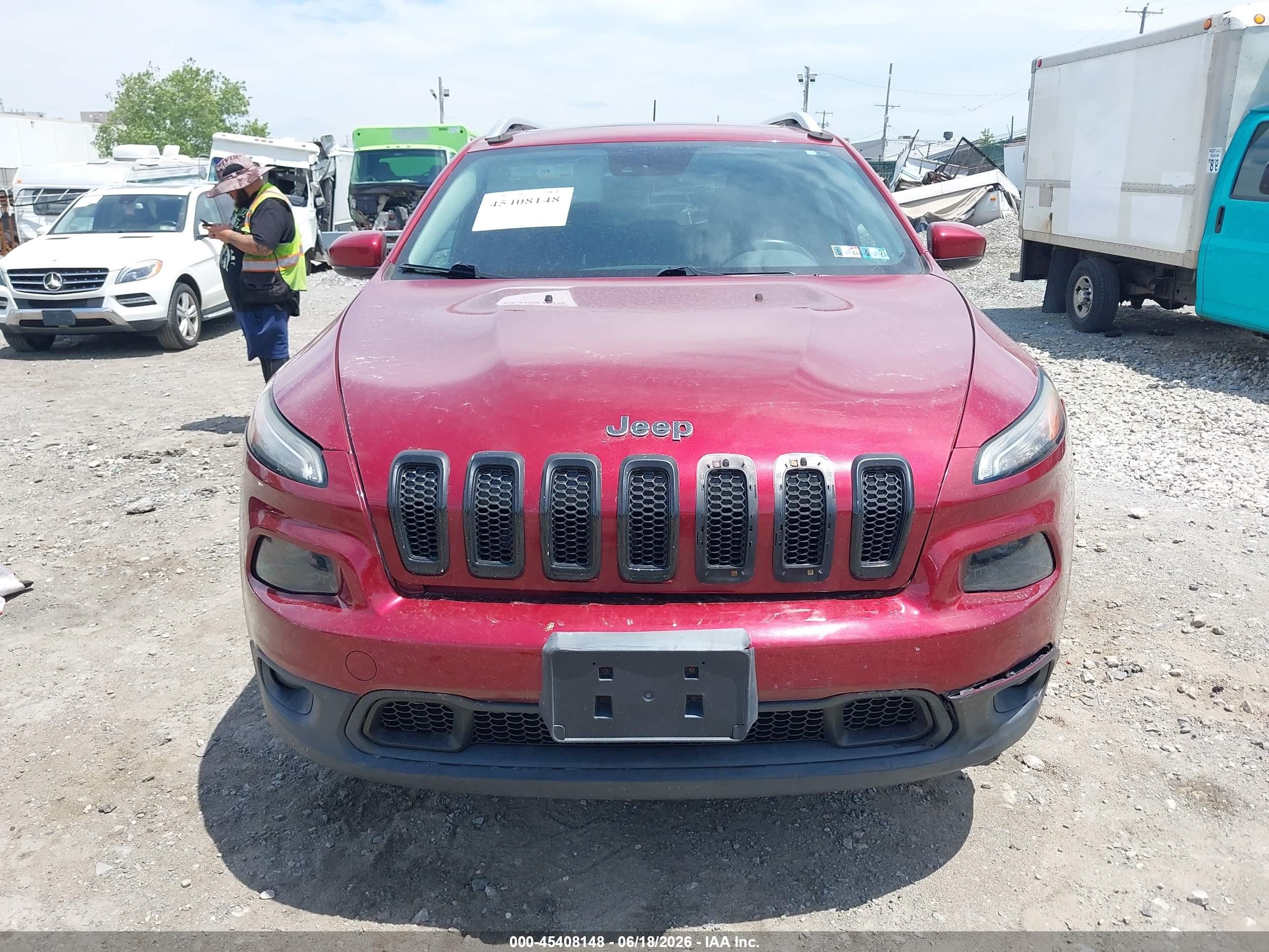 2014 Jeep Cherokee Limited Burgundy vin: 1C4PJMDS9EW219154