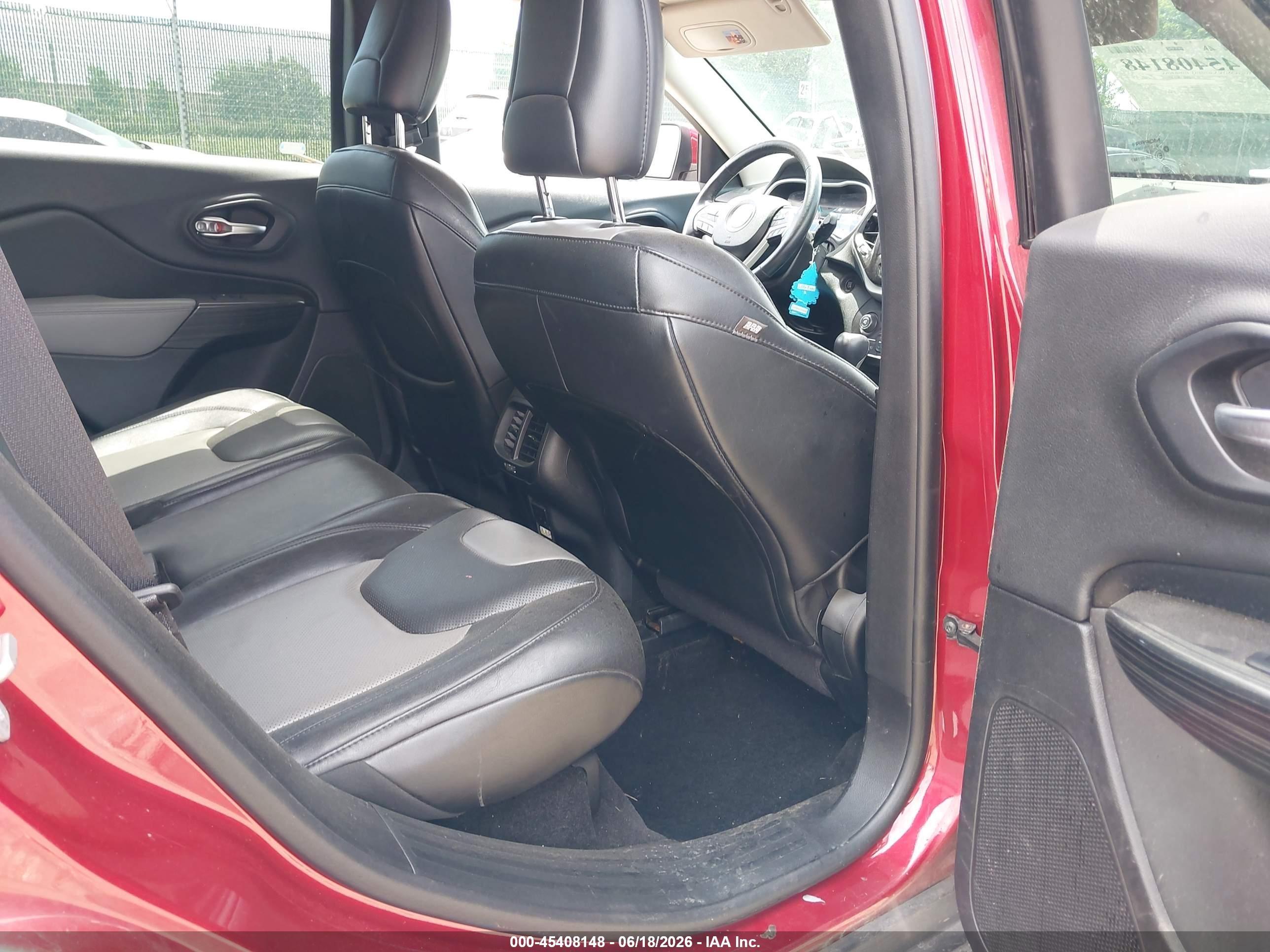 2014 Jeep Cherokee Limited Burgundy vin: 1C4PJMDS9EW219154