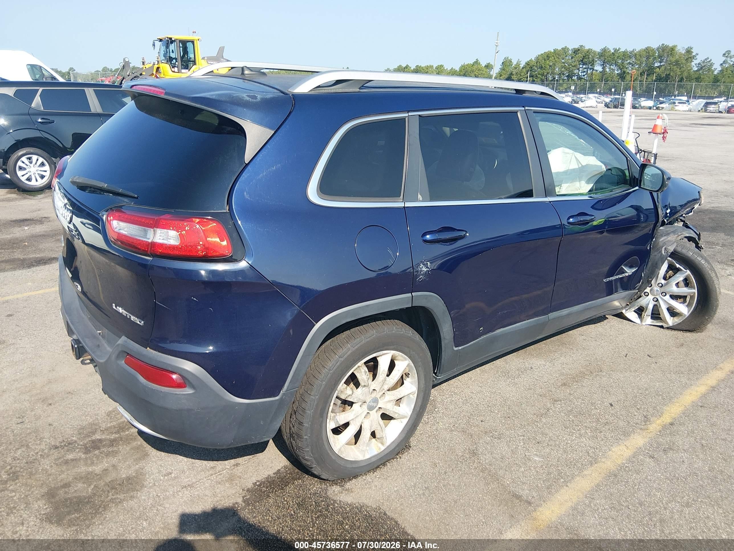 2014 Jeep Cherokee Limited Black vin: 1C4PJMDS9EW231482