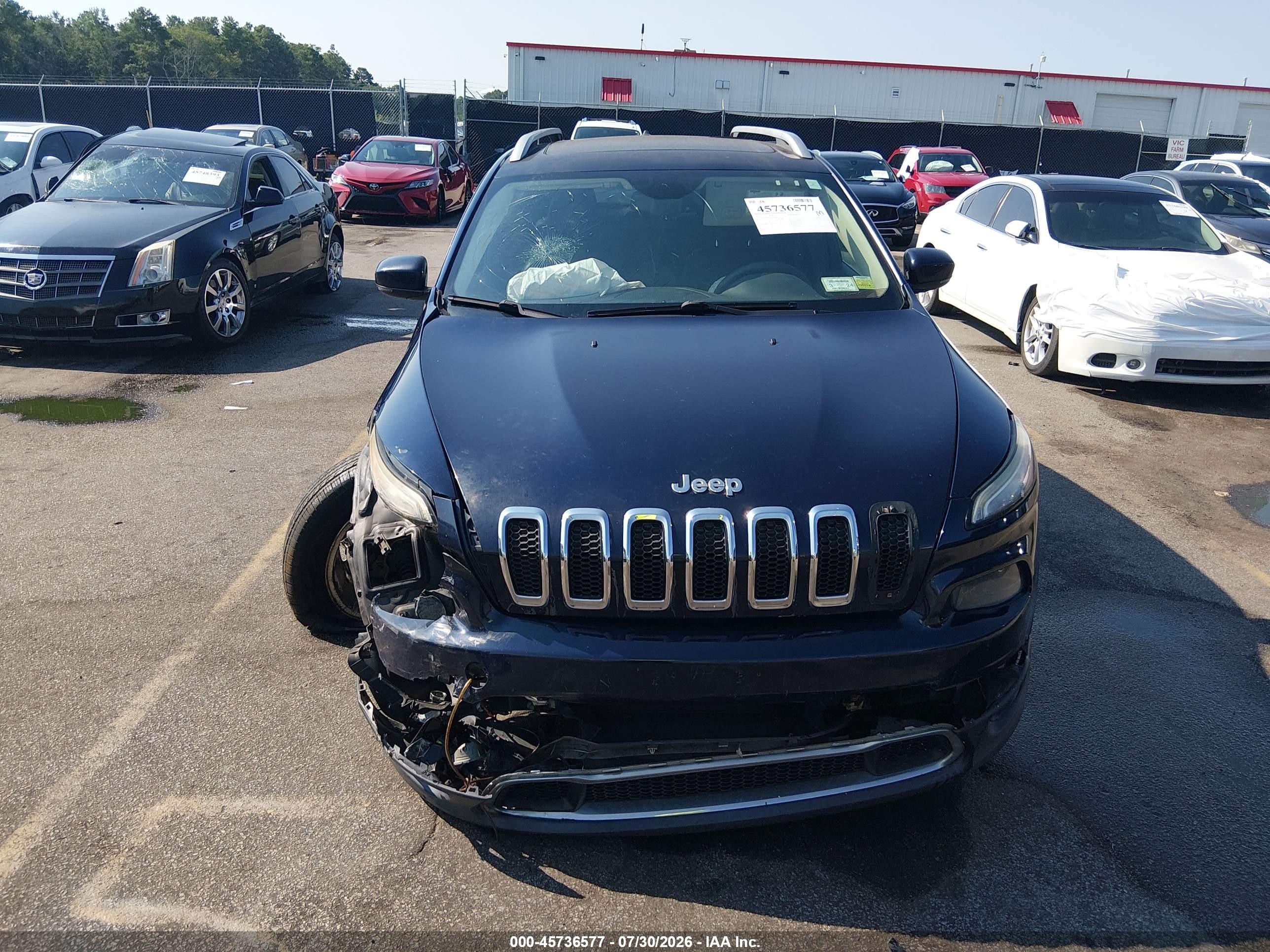 2014 Jeep Cherokee Limited Black vin: 1C4PJMDS9EW231482